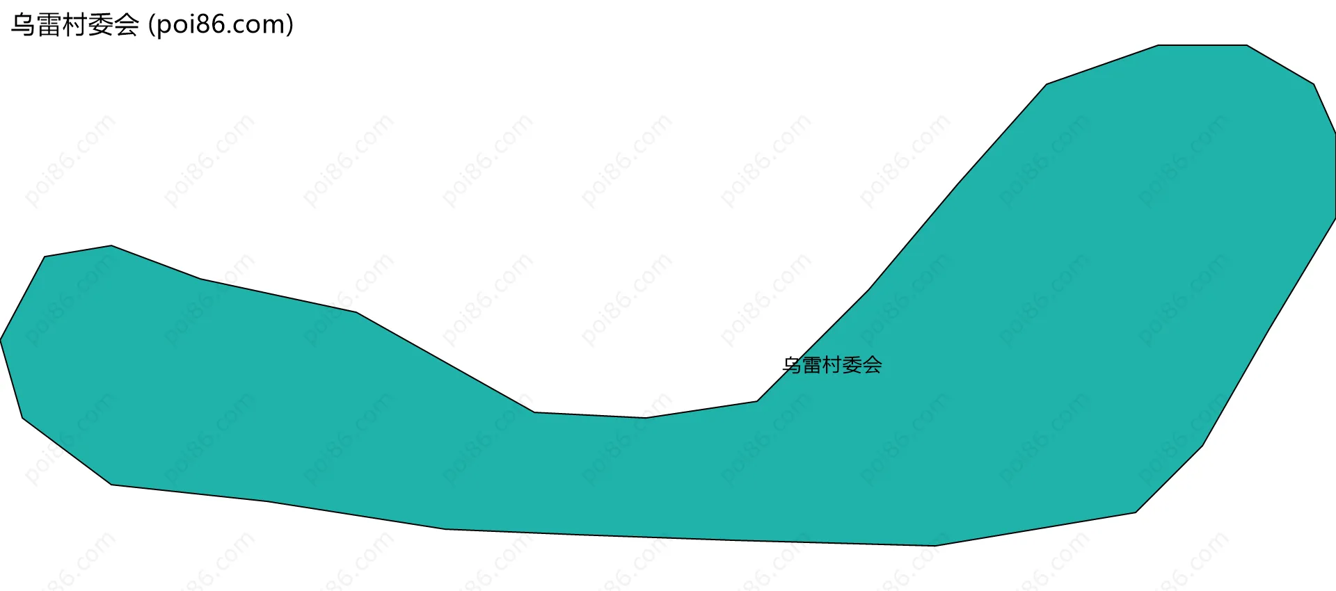 乌雷村委会边界地图