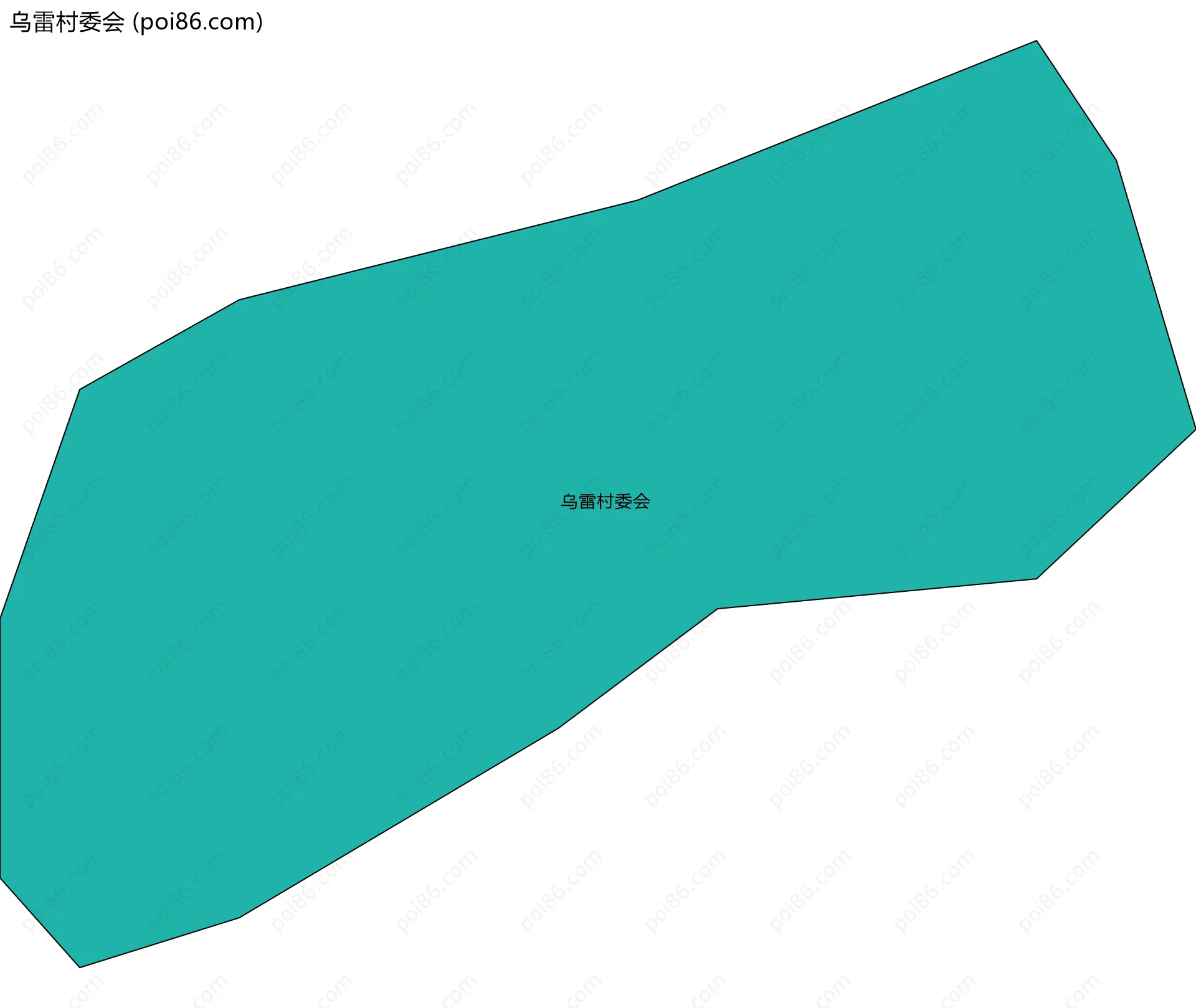 乌雷村委会边界地图