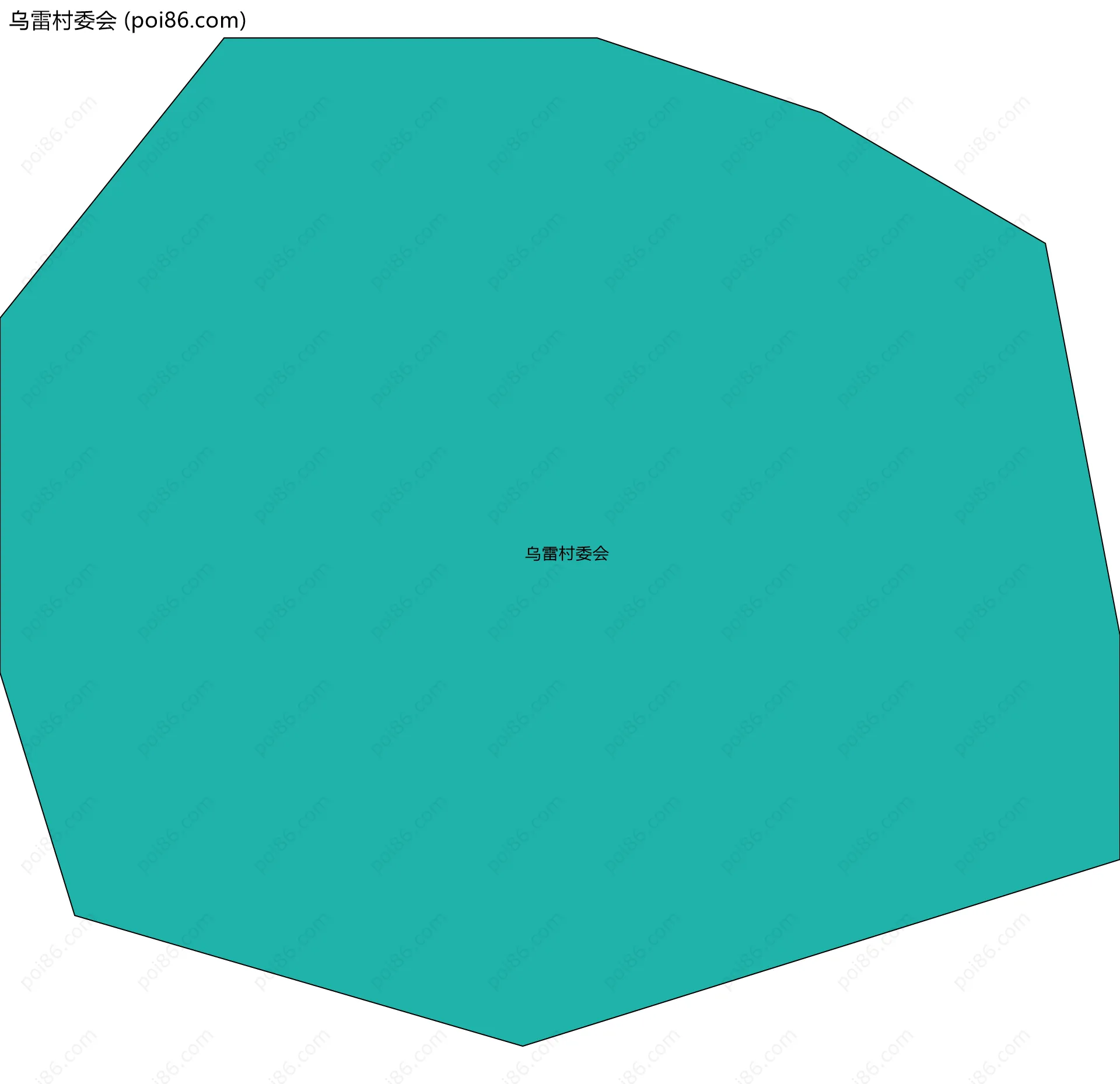 乌雷村委会边界地图