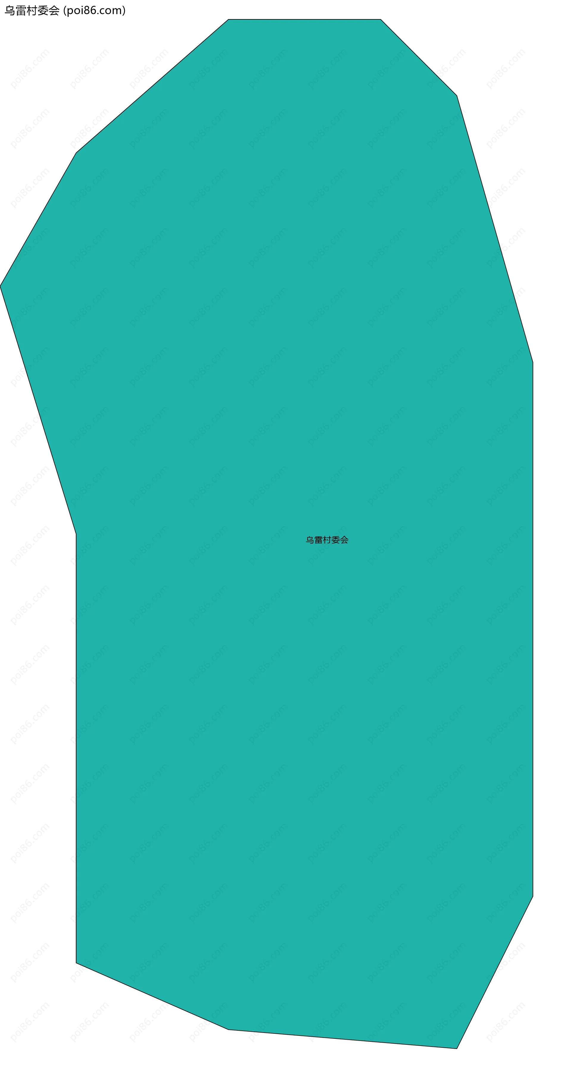 乌雷村委会边界地图