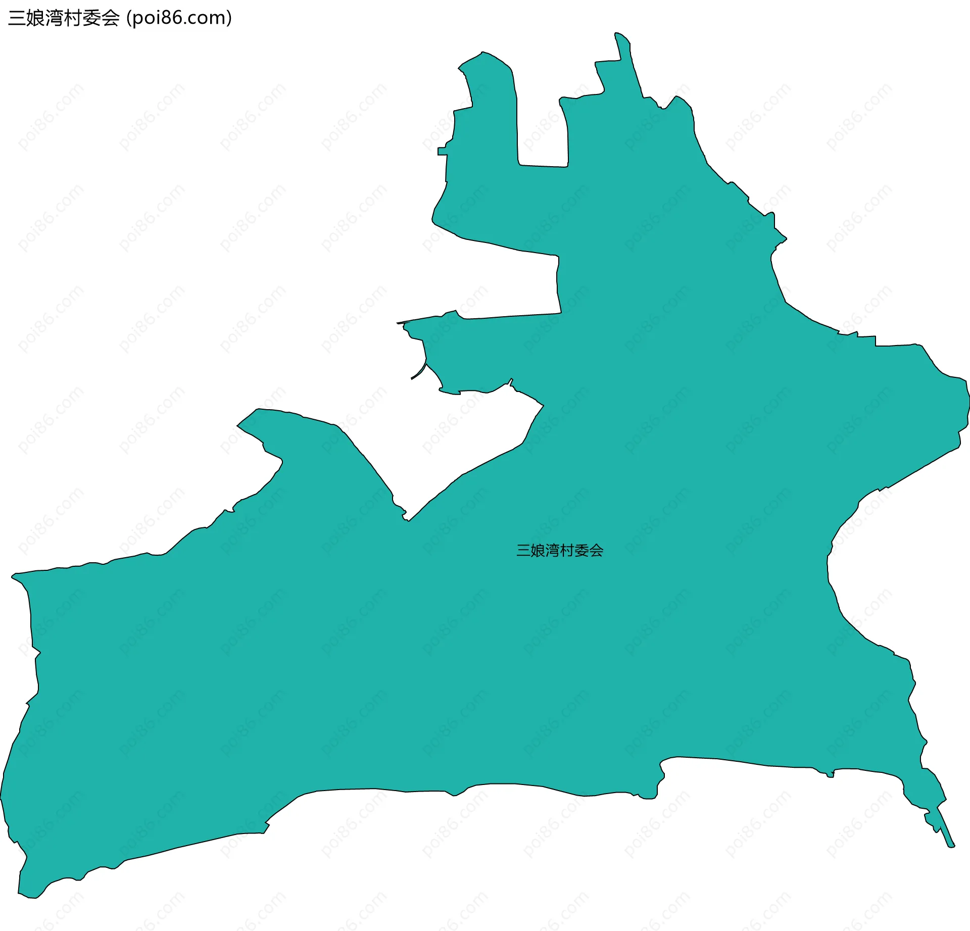 三娘湾村委会边界地图