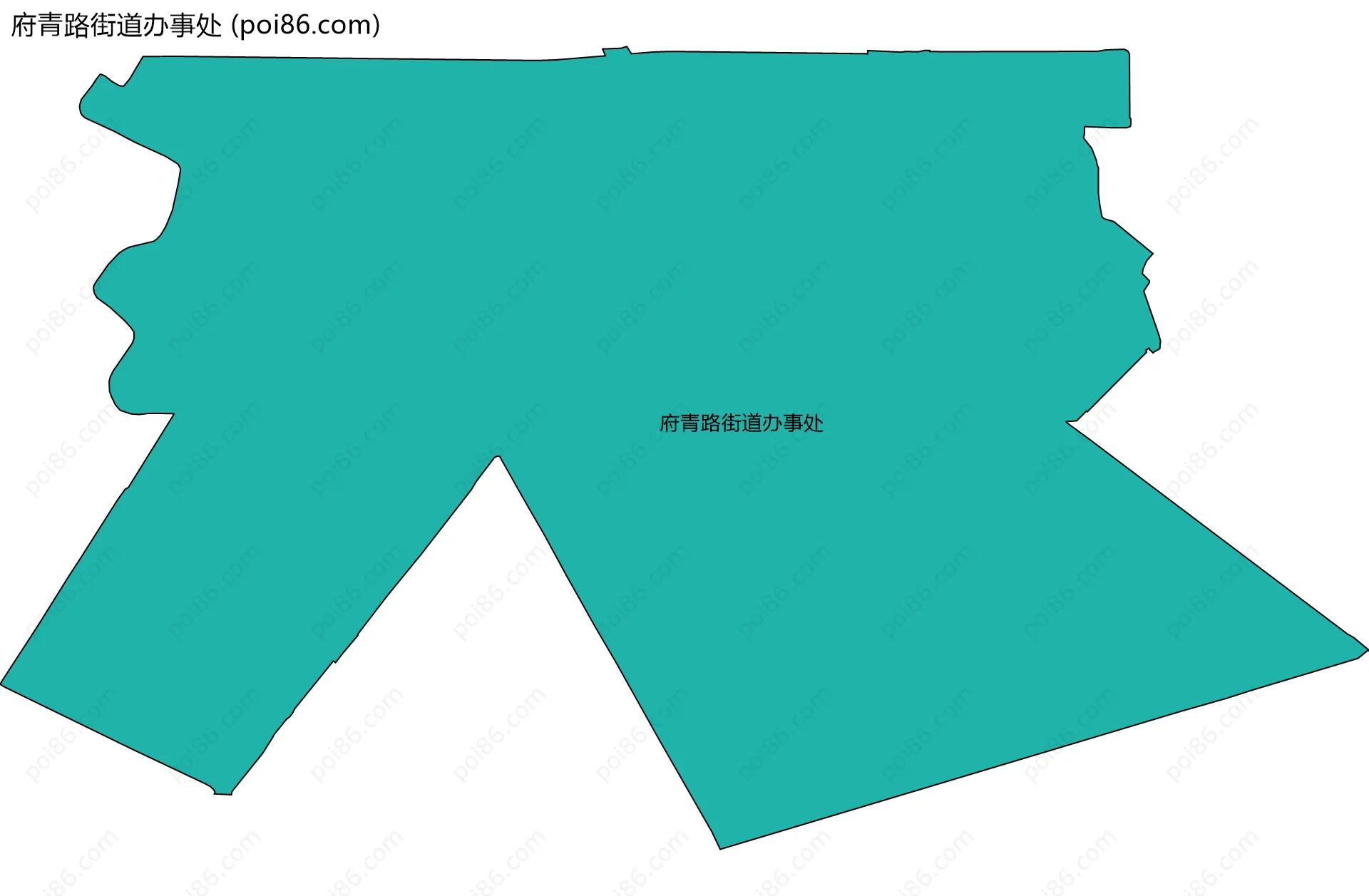 府青路街道办事处边界地图