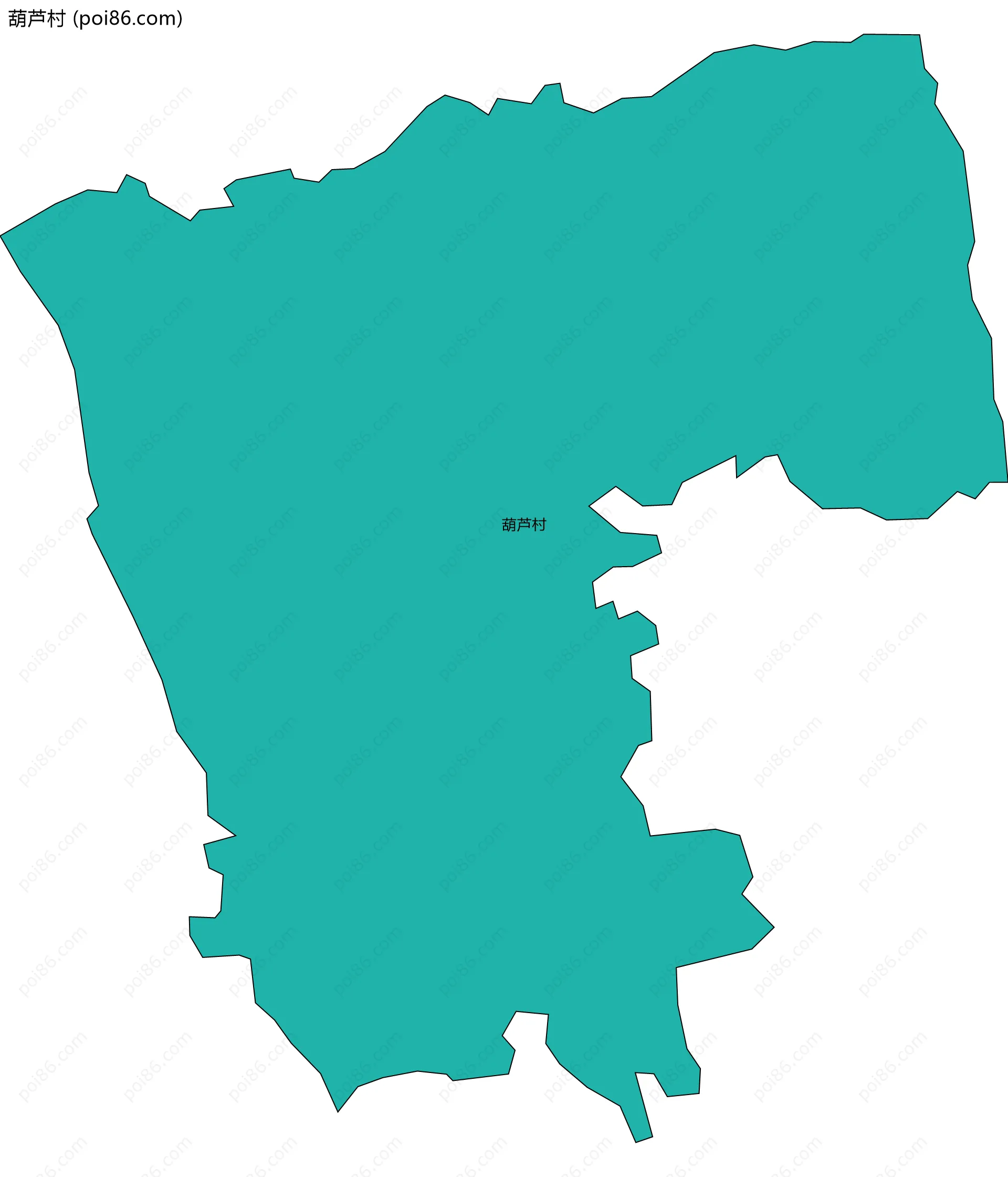 葫芦村边界地图