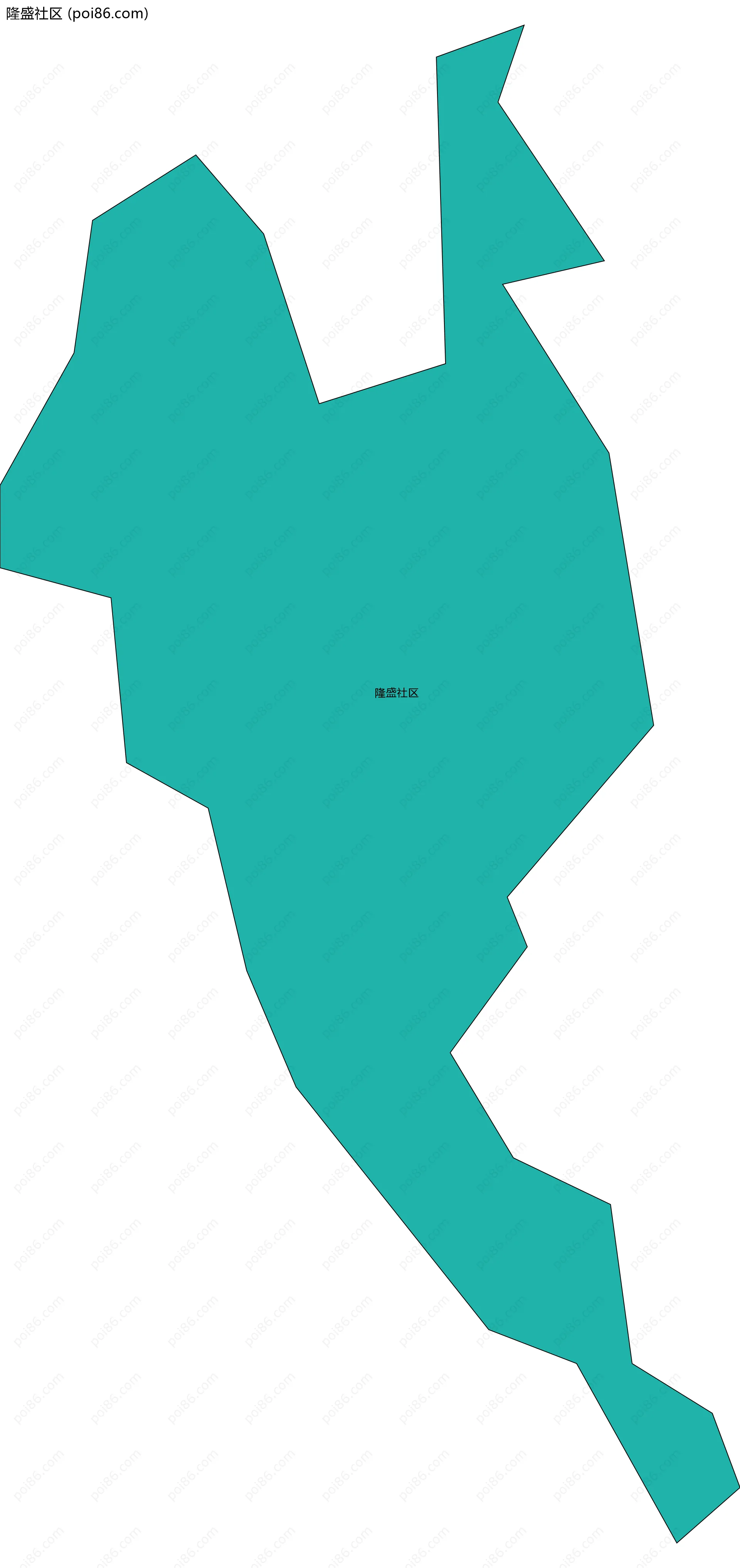 隆盛社区边界地图