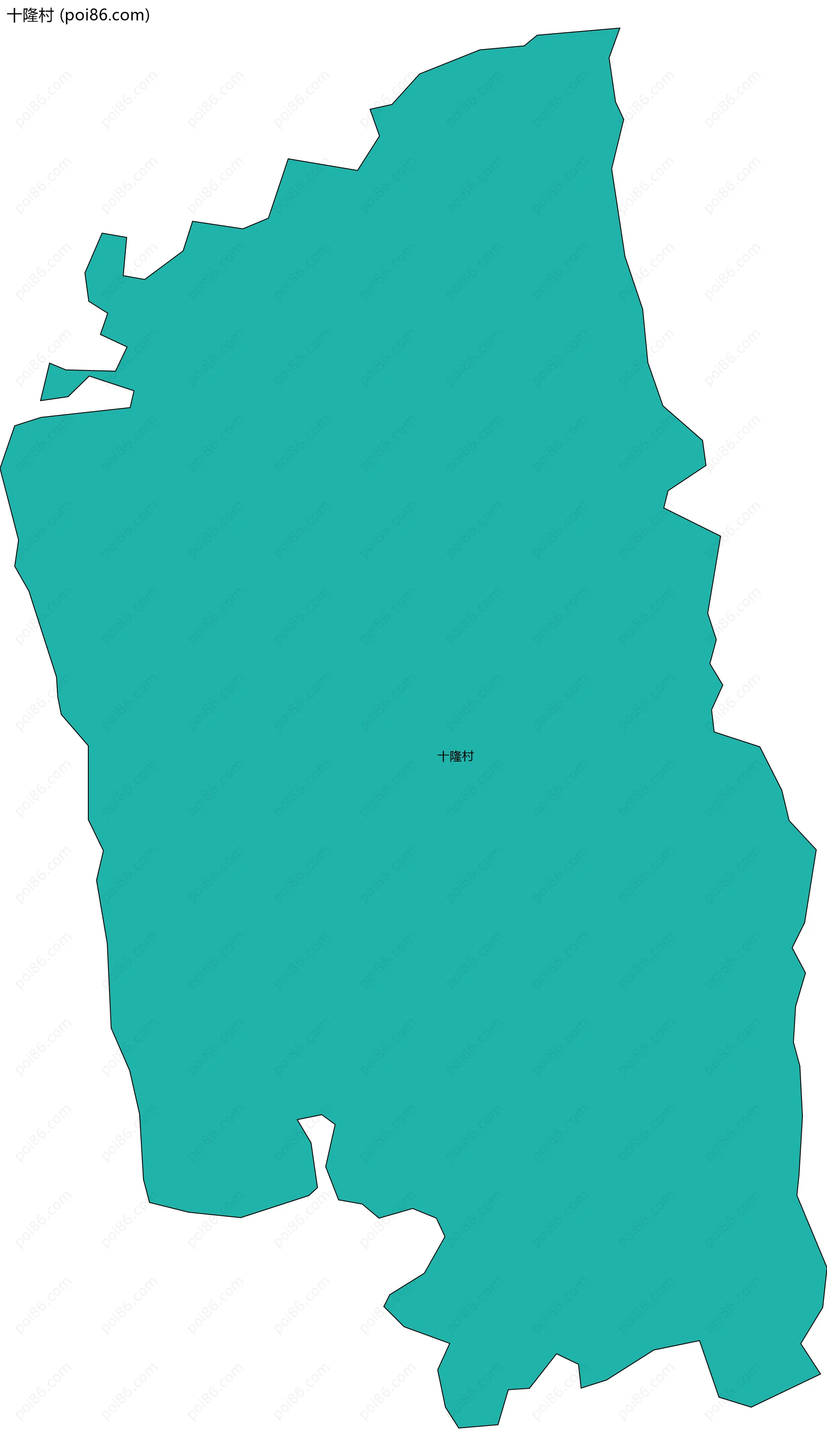 十隆村边界地图