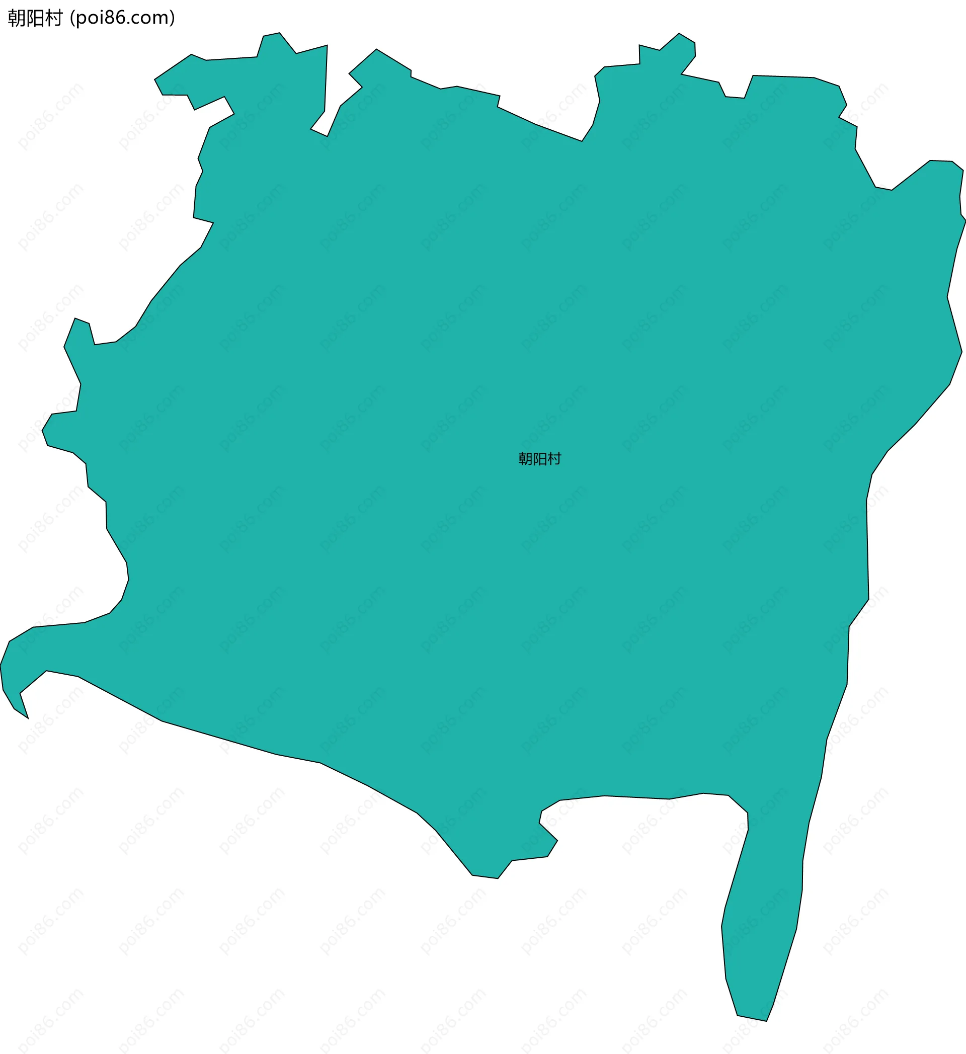 朝阳村边界地图