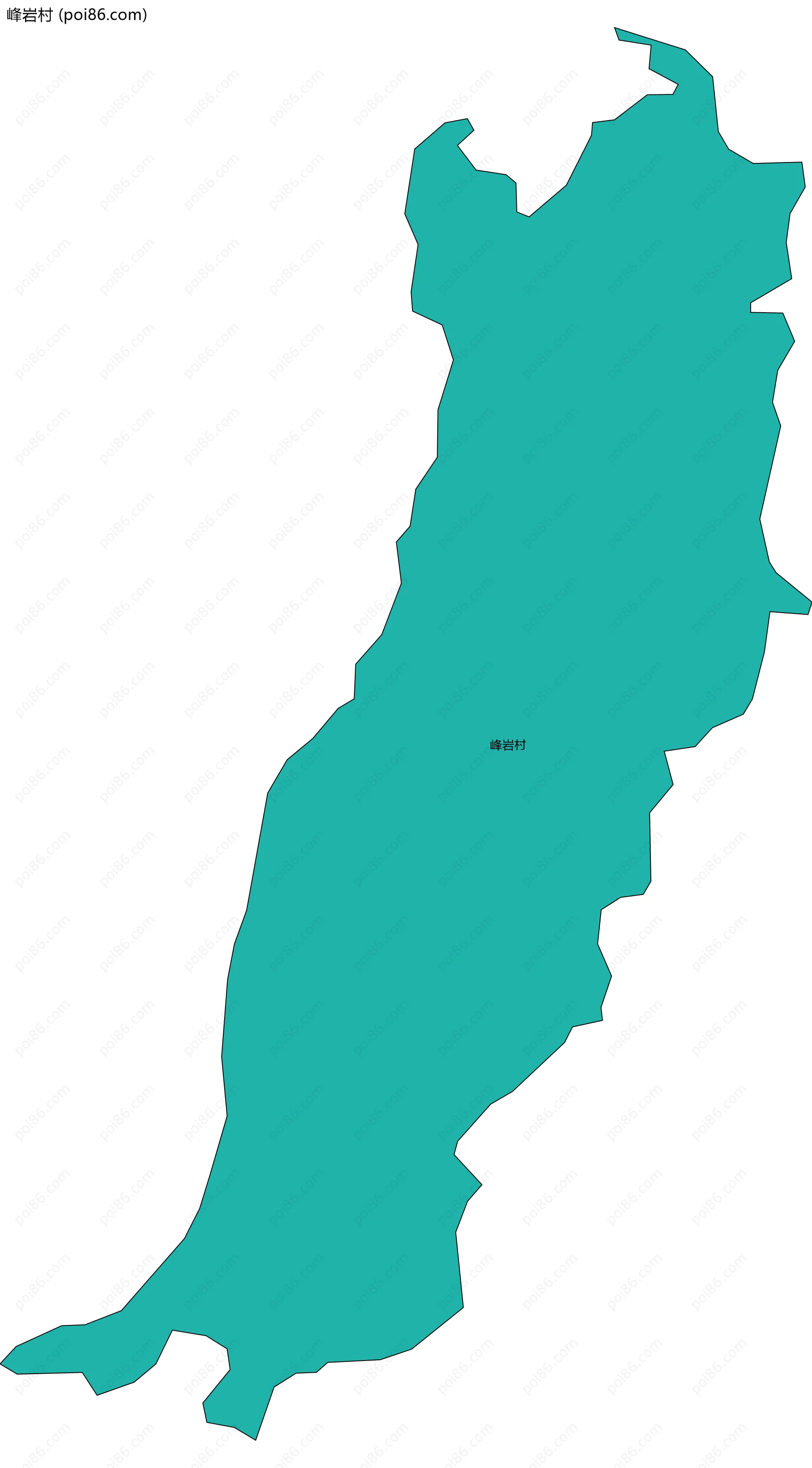 峰岩村边界地图