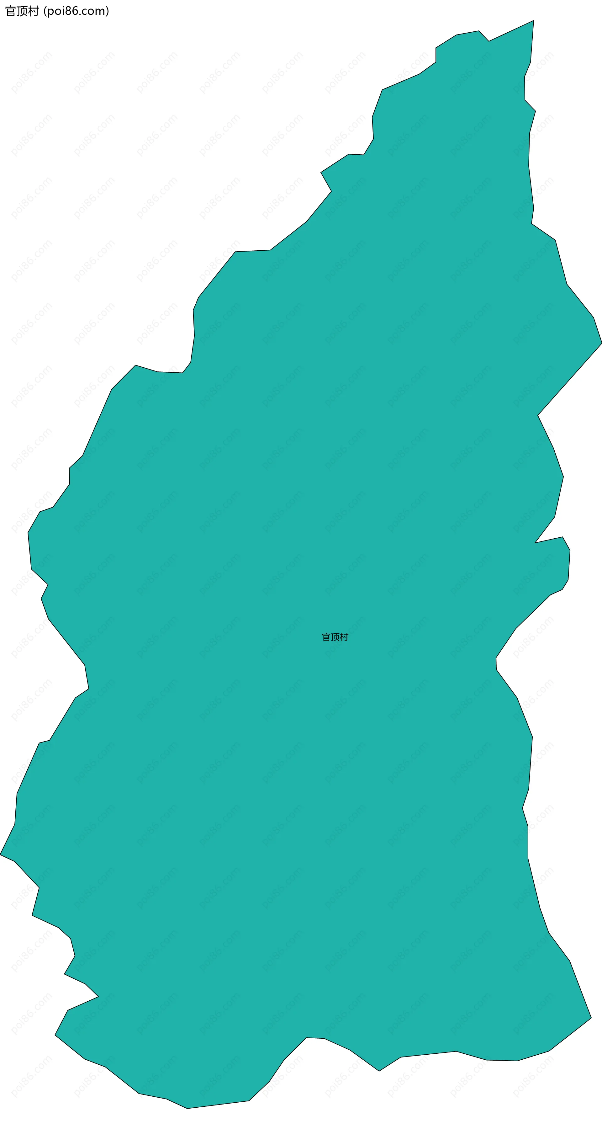 官顶村边界地图