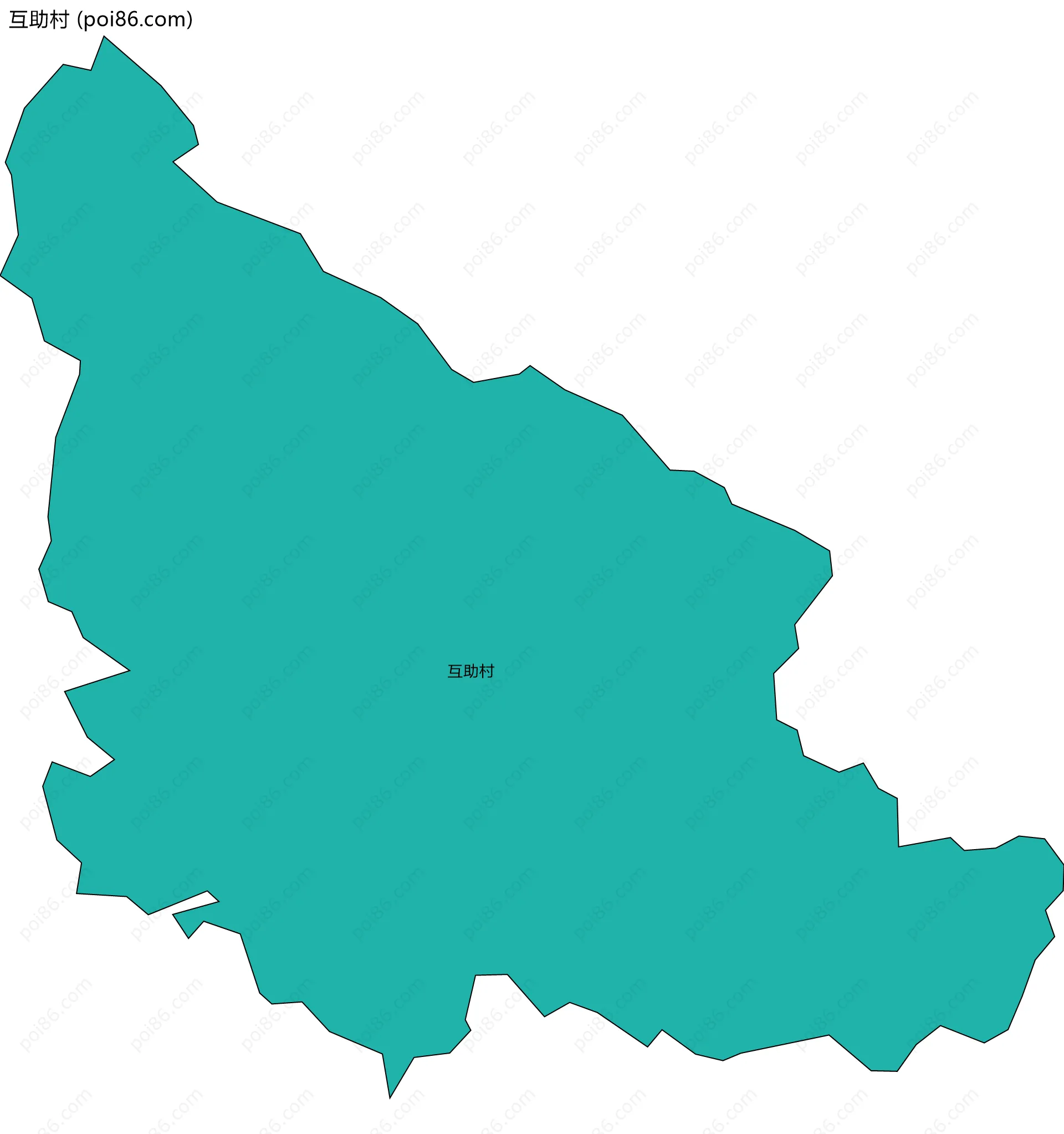 互助村边界地图