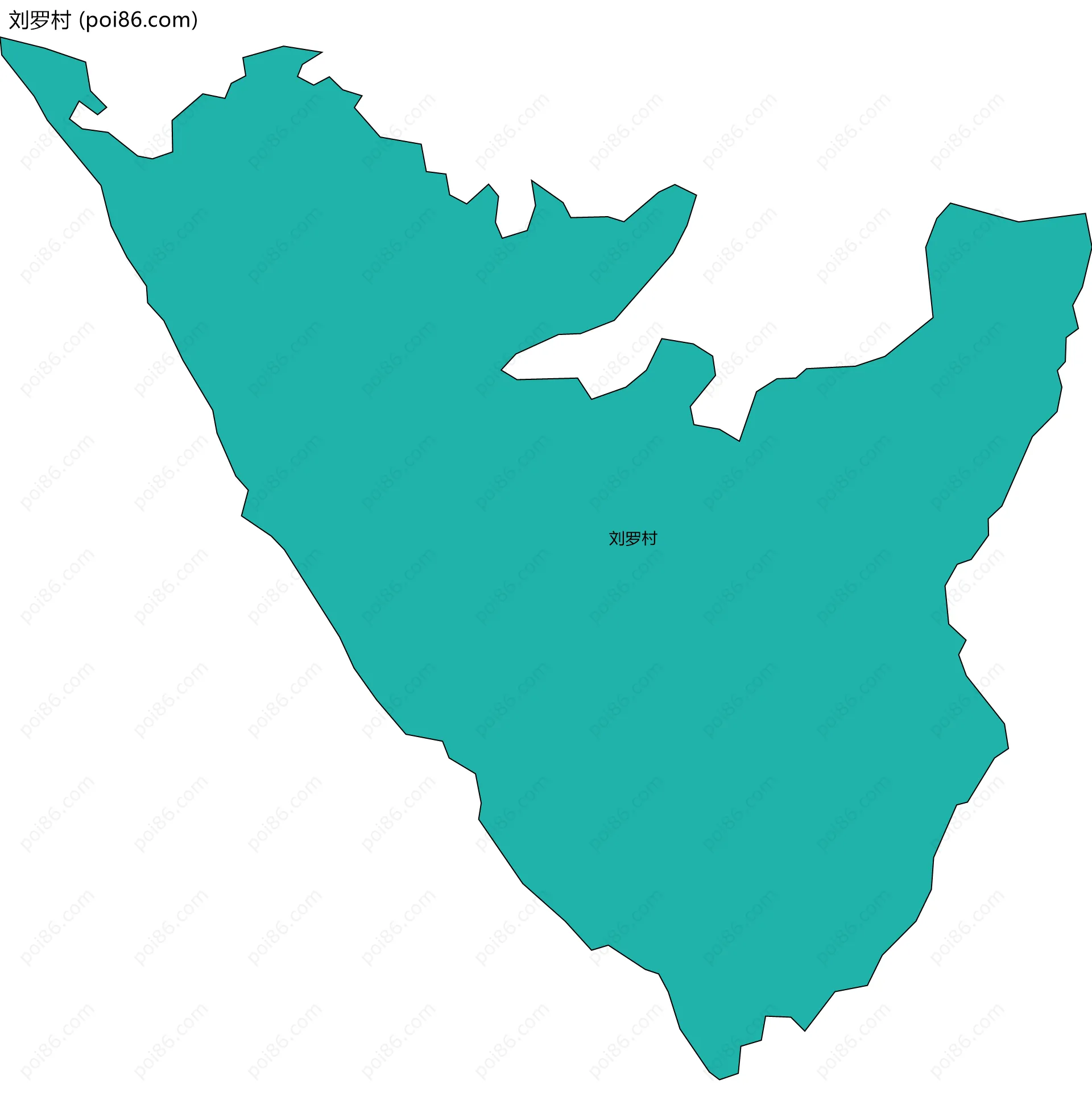 刘罗村边界地图