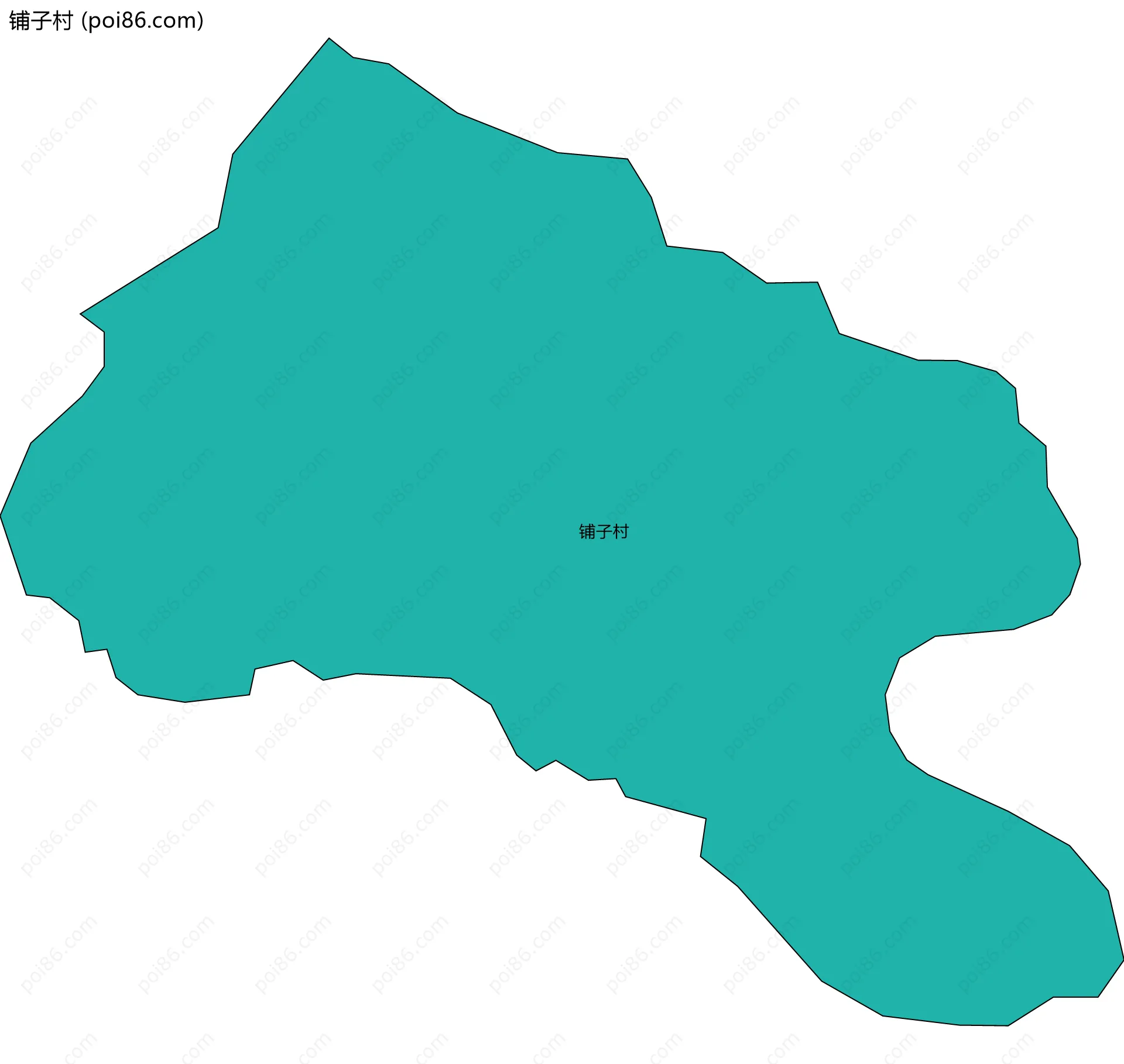 铺子村边界地图