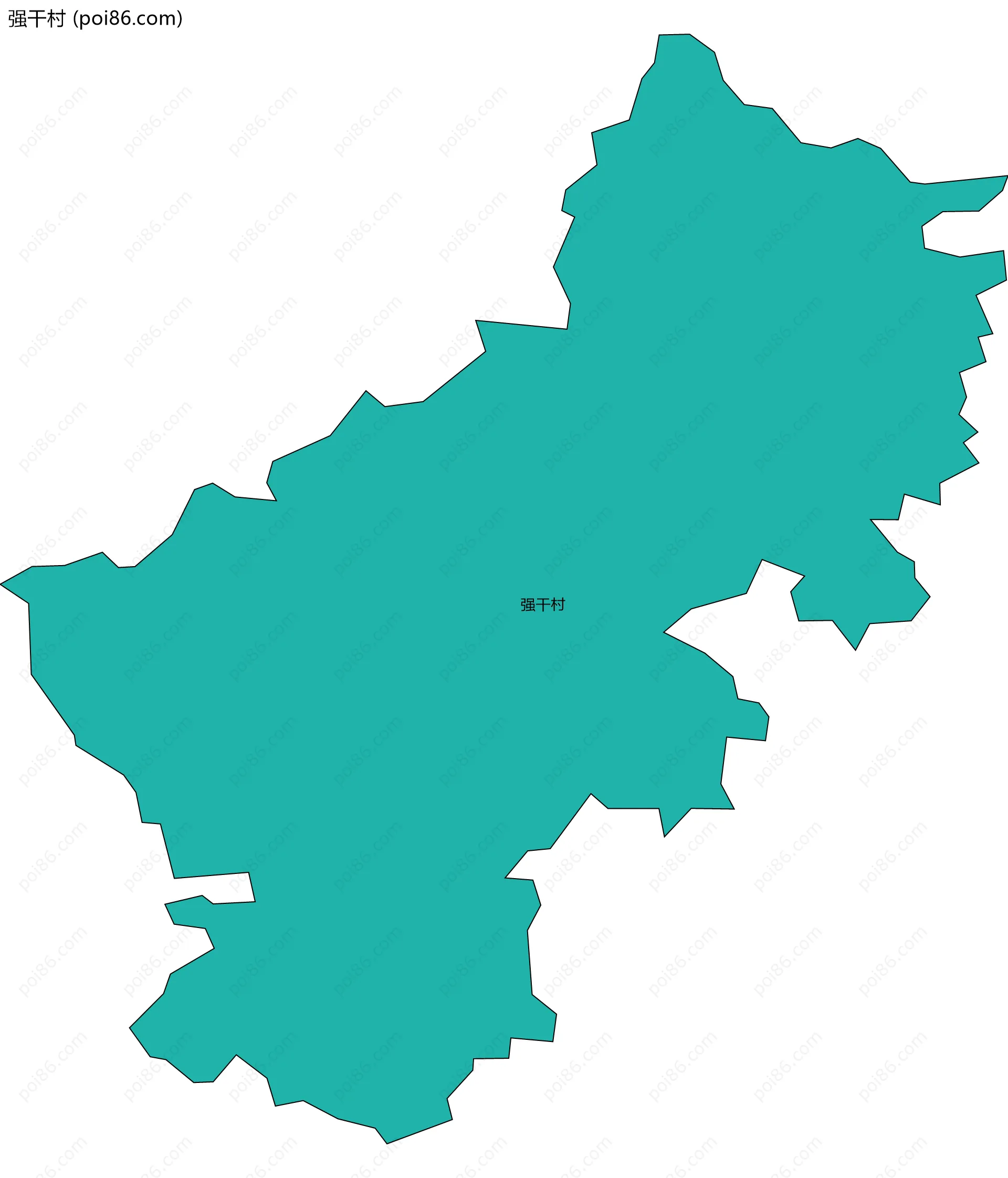 强干村边界地图