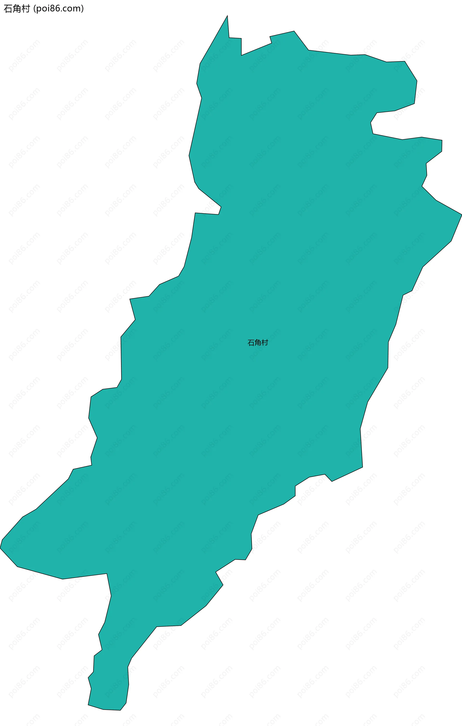 石角村边界地图