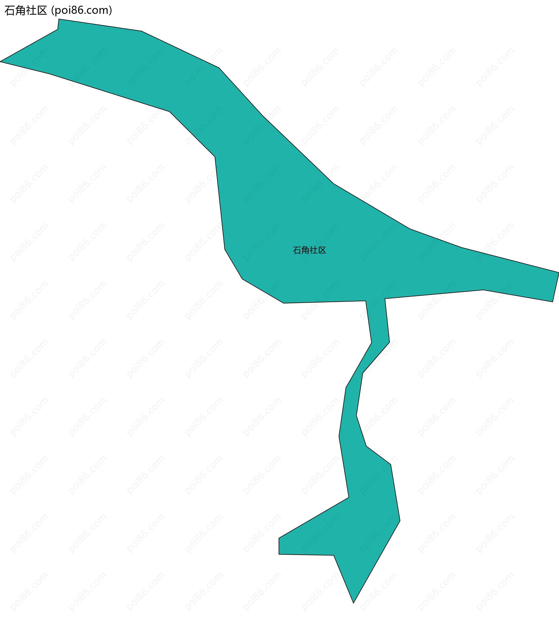 石角社区边界地图