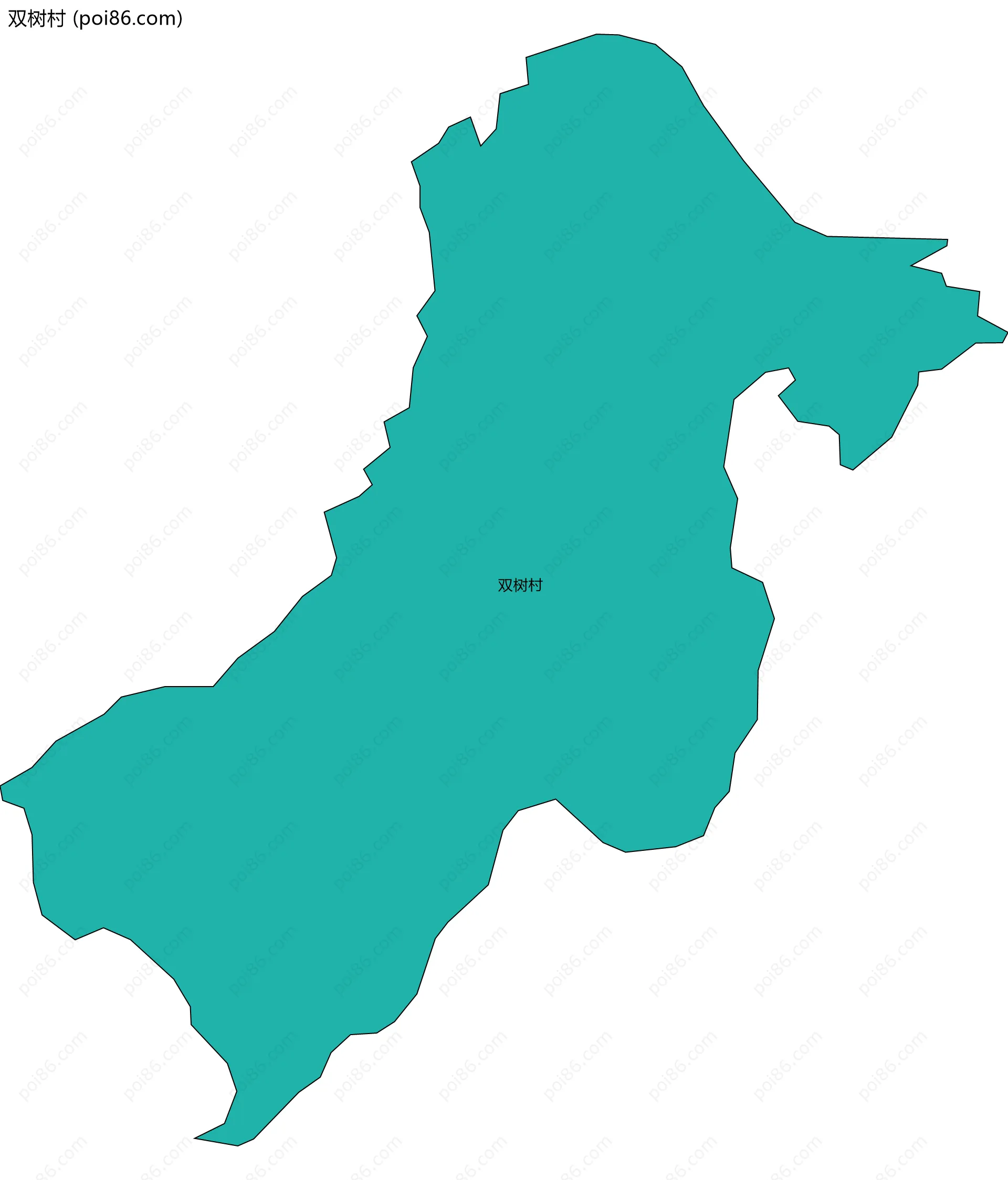 双树村边界地图