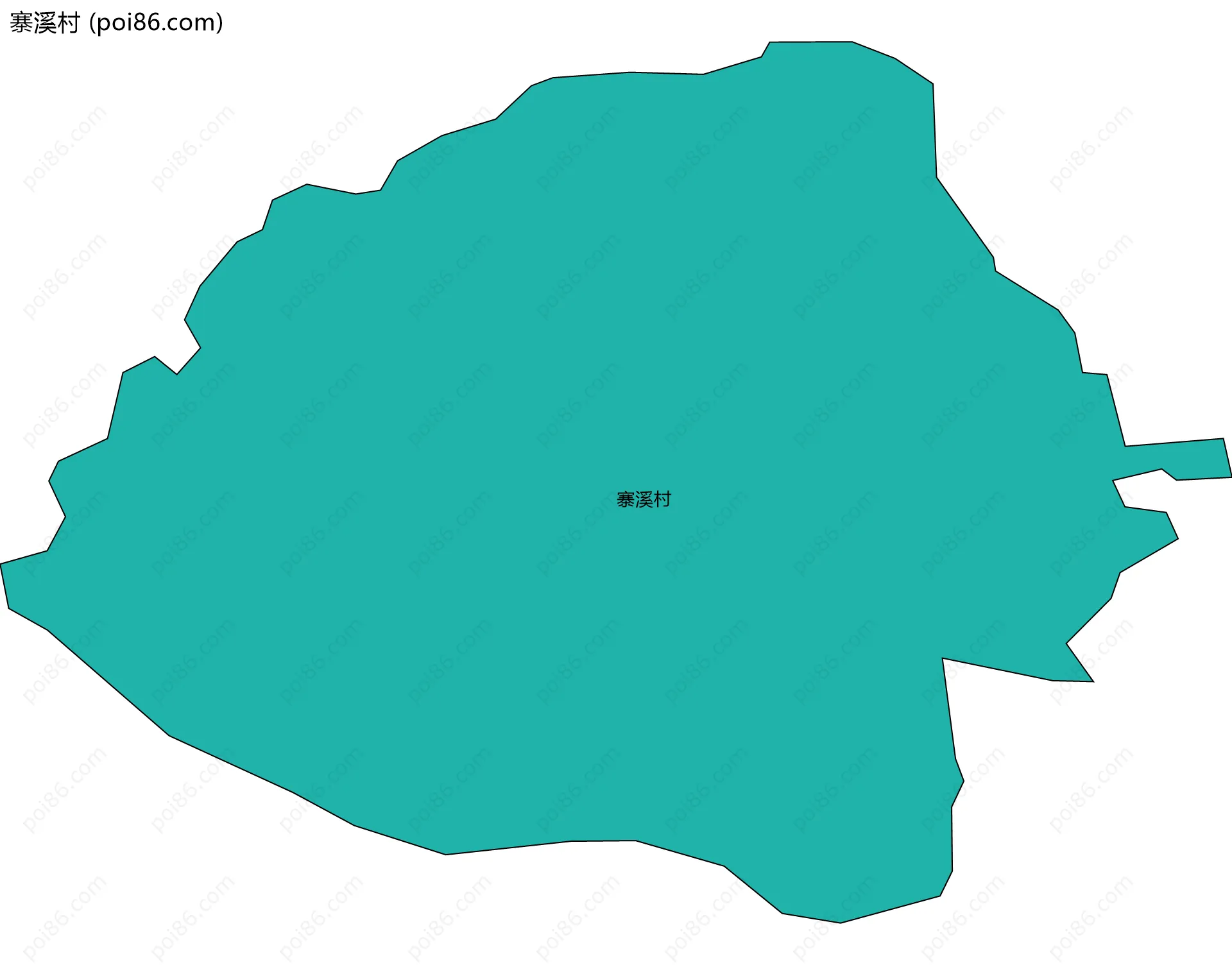 寨溪村边界地图