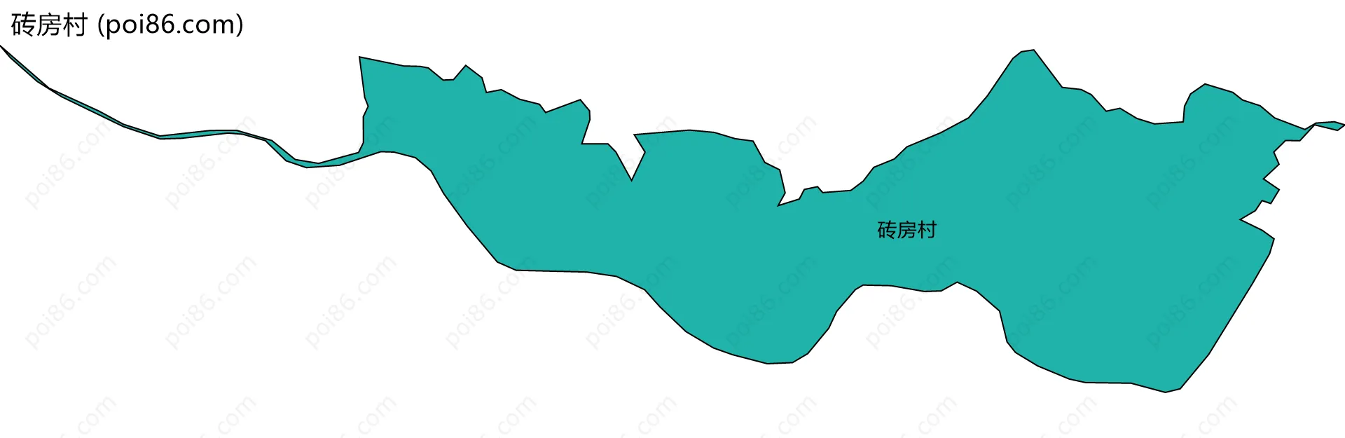 砖房村边界地图