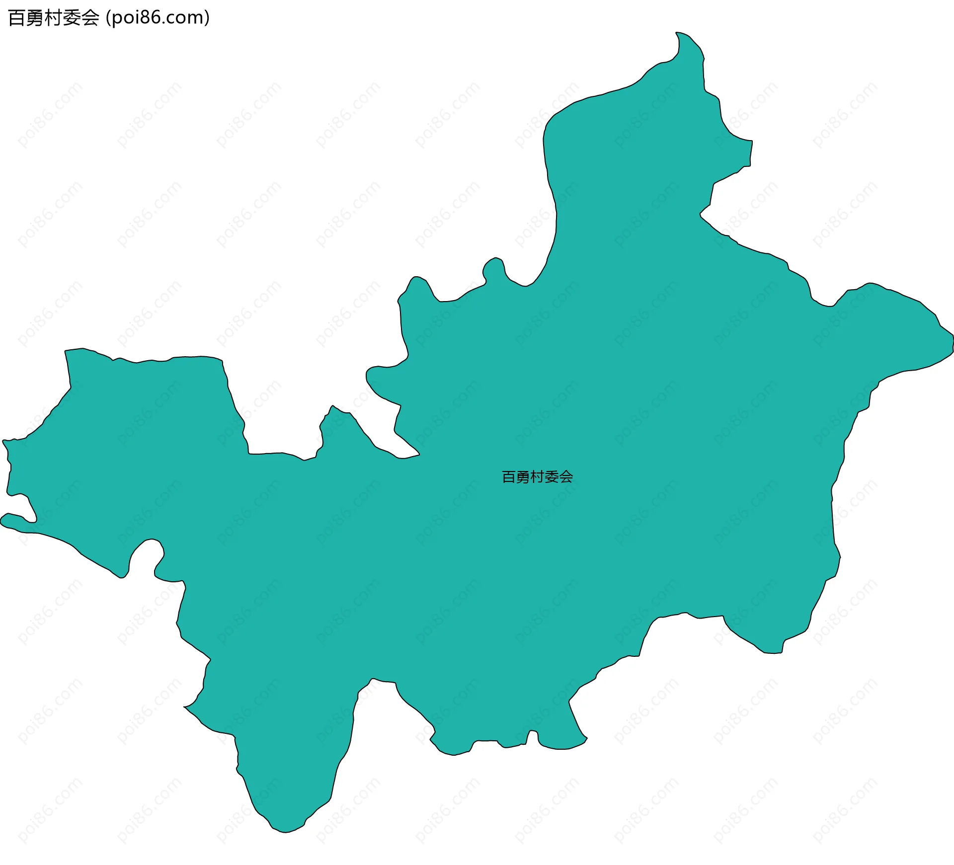 百勇村委会边界地图