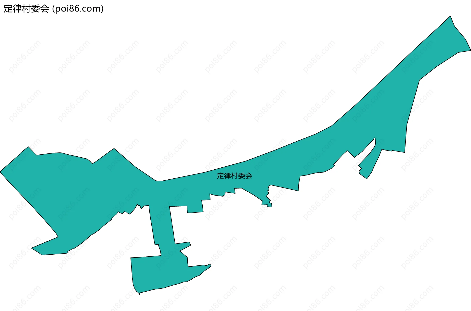 定律村委会边界地图