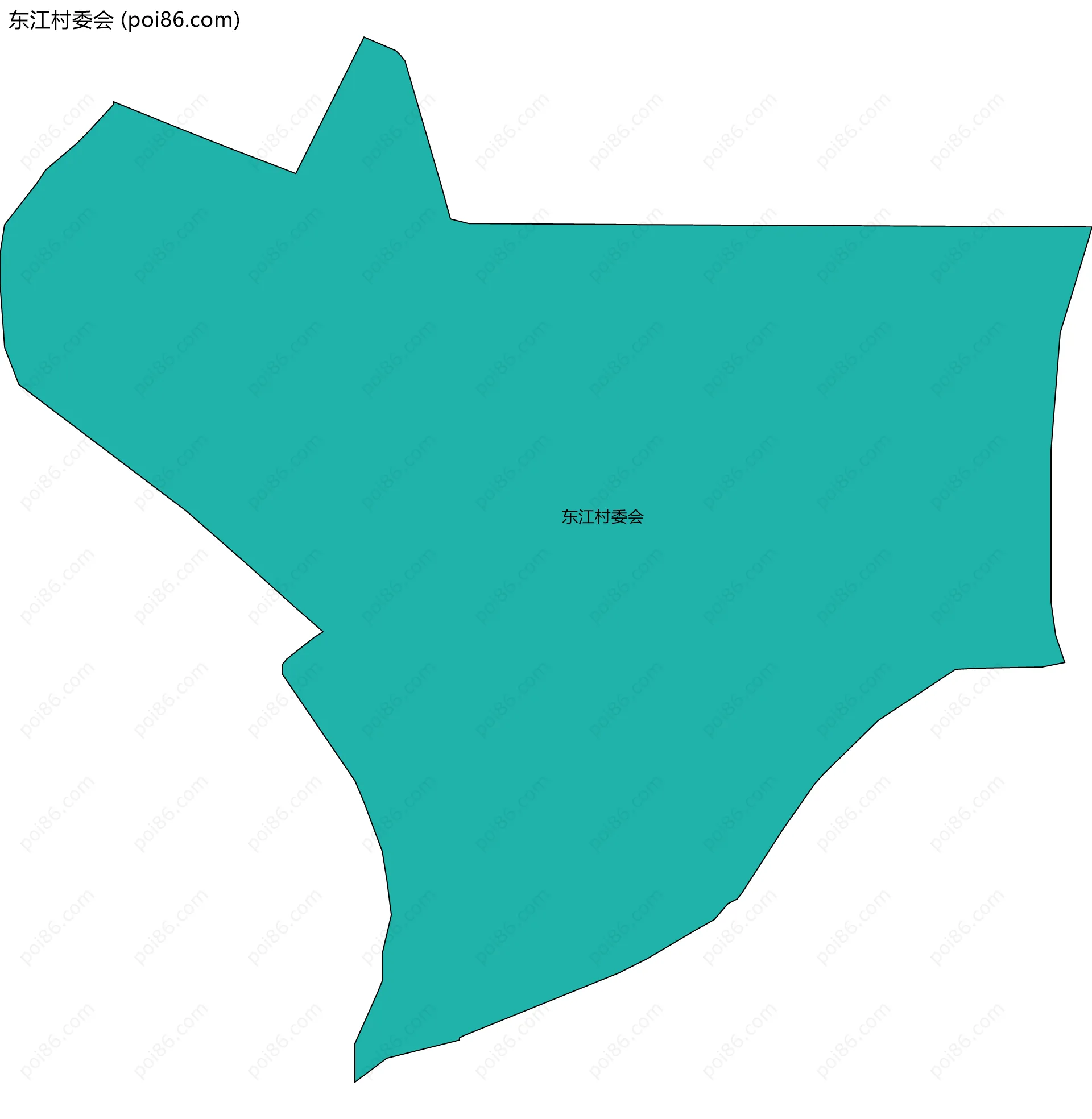 东江村委会边界地图