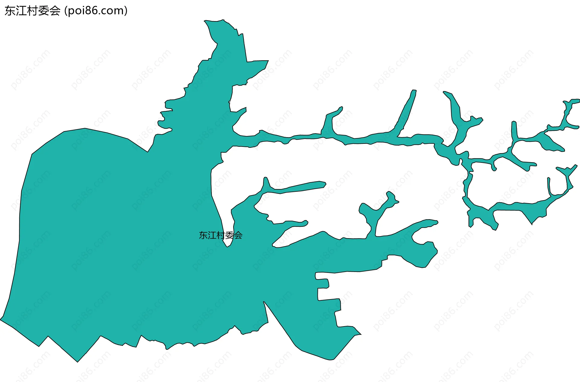东江村委会边界地图