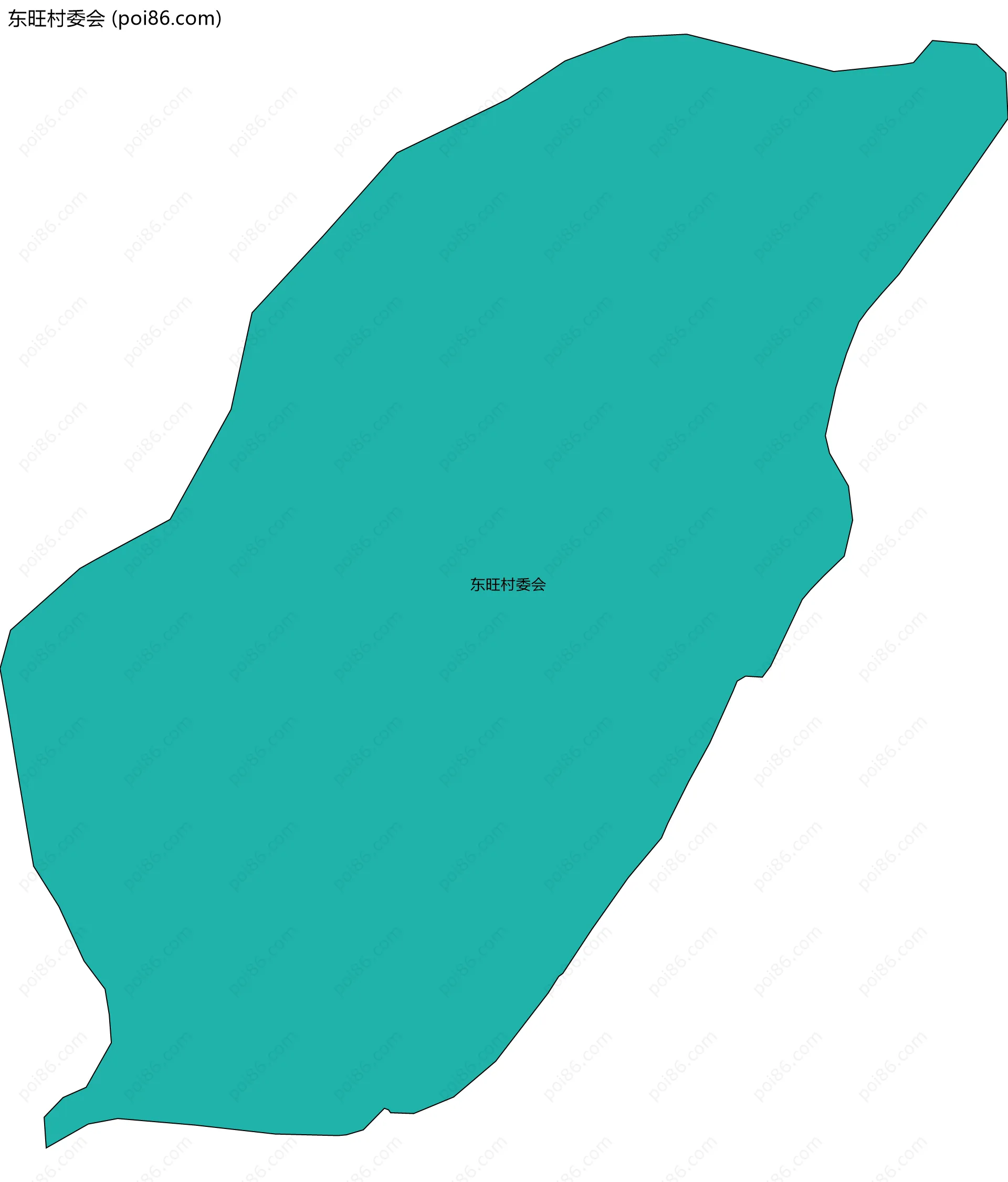 东旺村委会边界地图