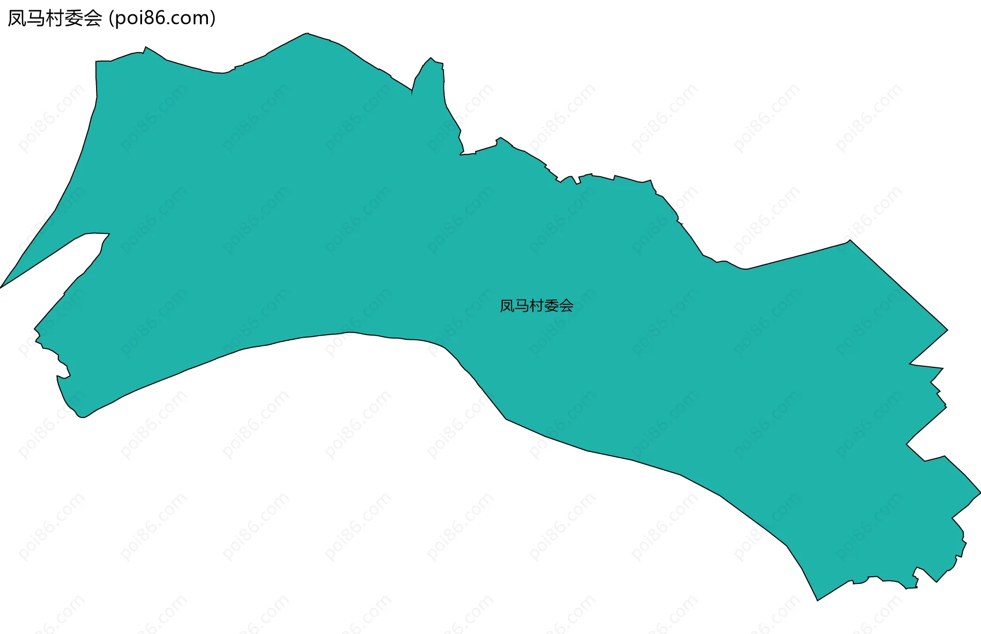 凤马村委会边界地图