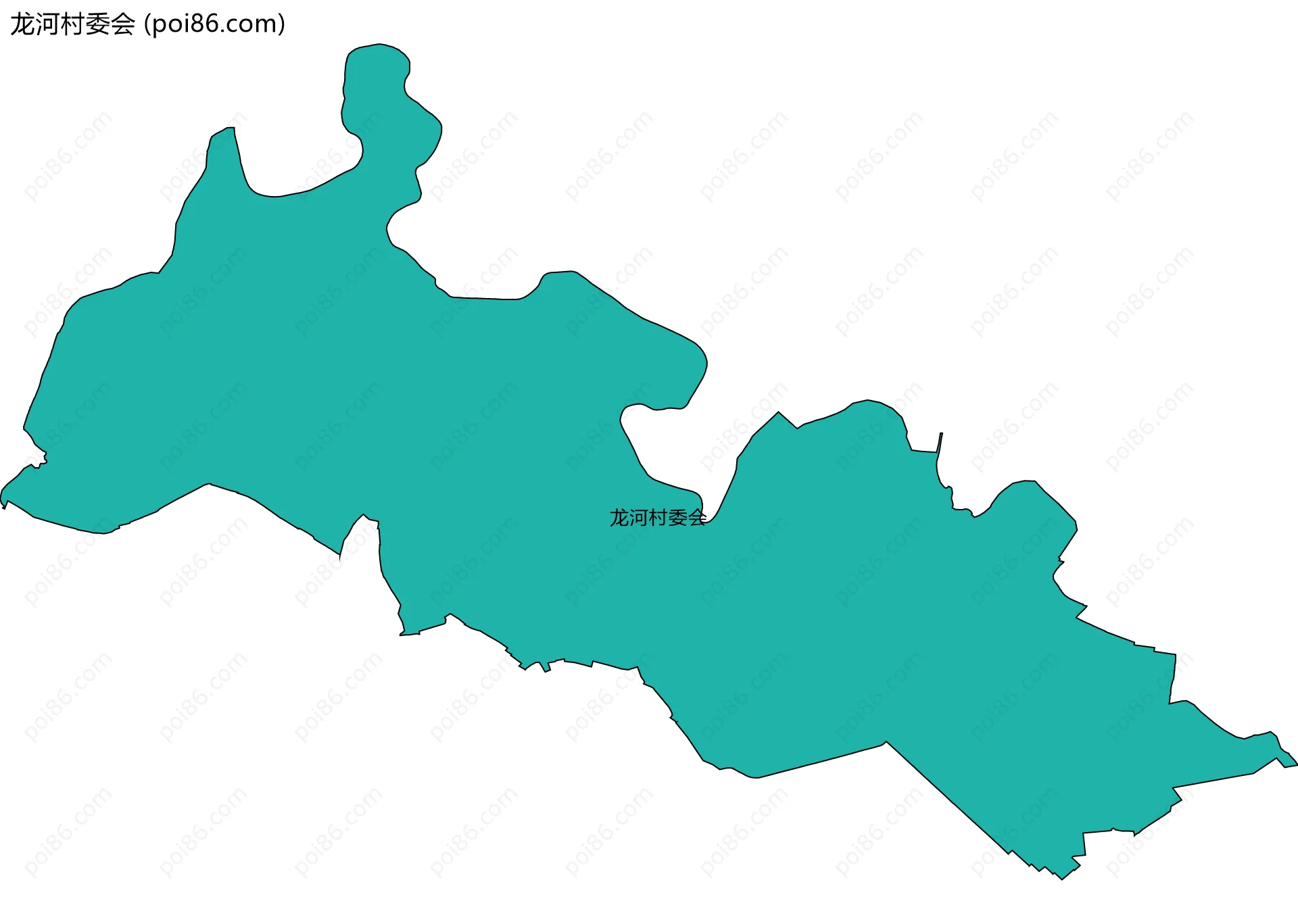 龙河村委会边界地图