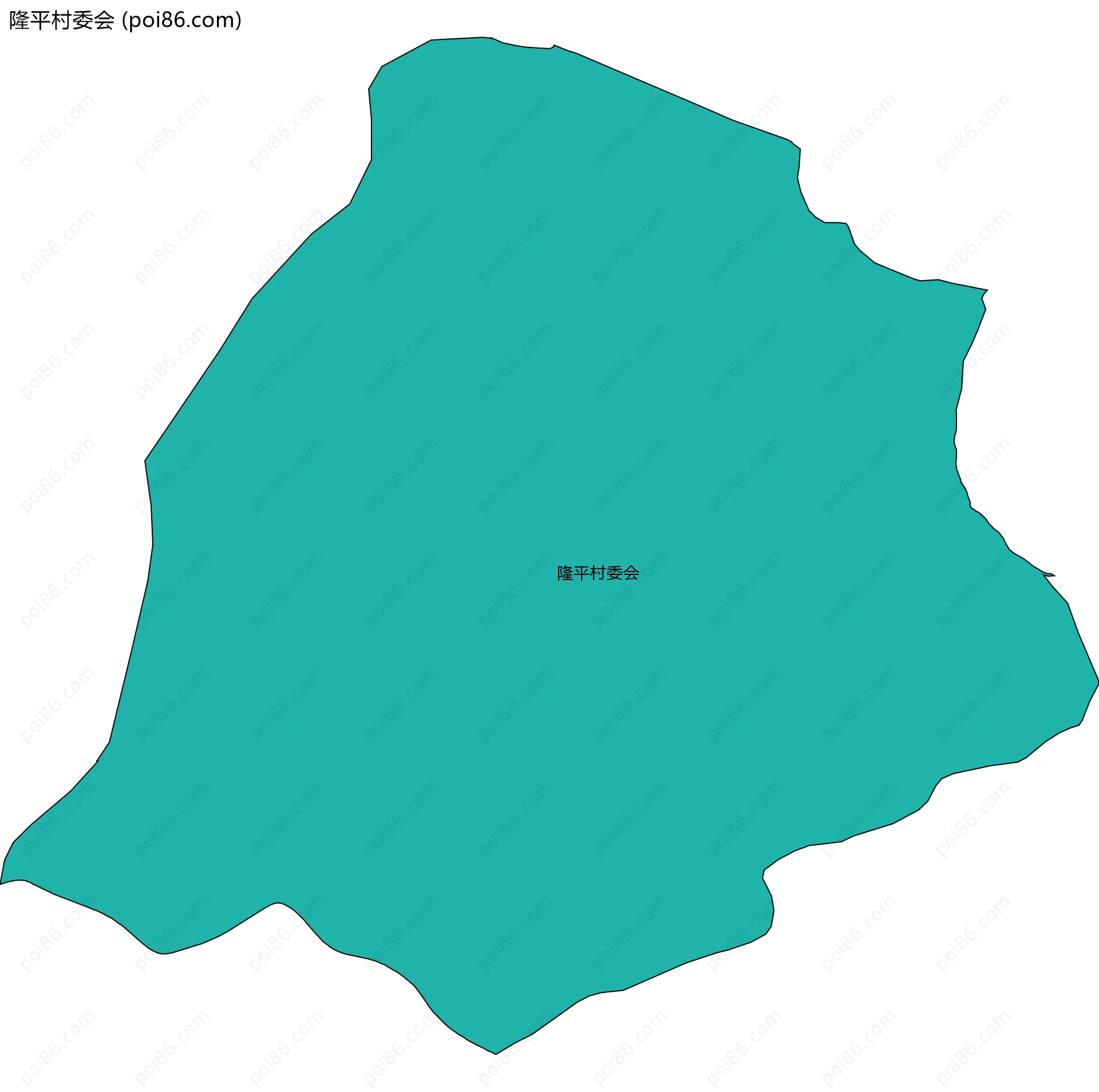 隆平村委会边界地图