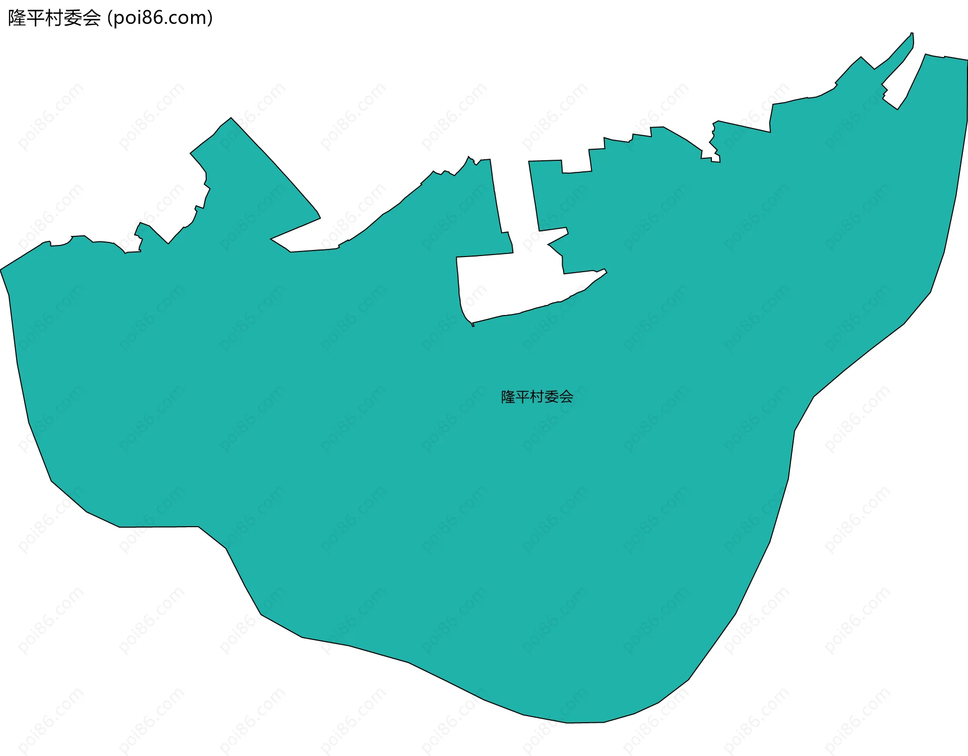 隆平村委会边界地图