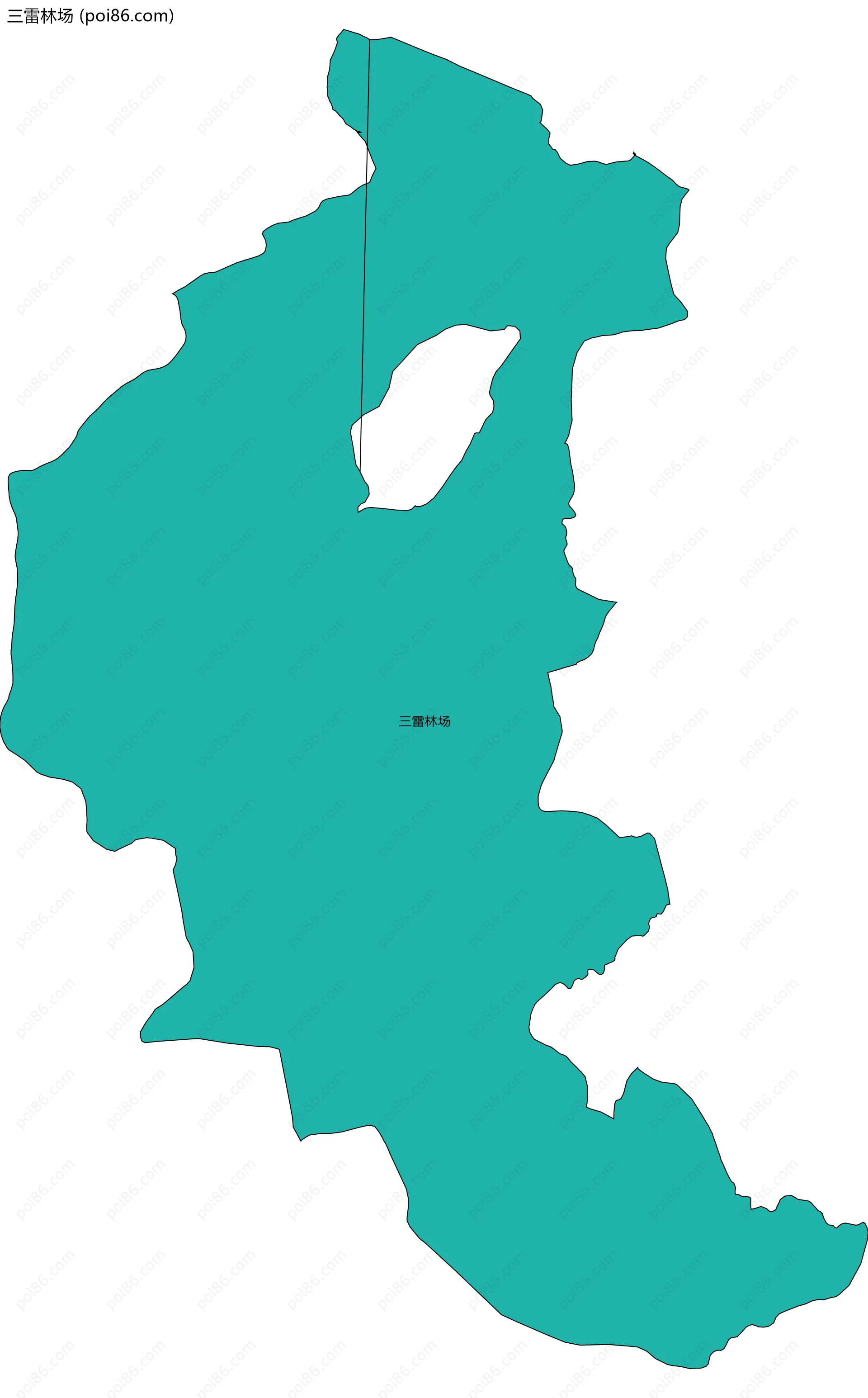 三雷林场边界地图