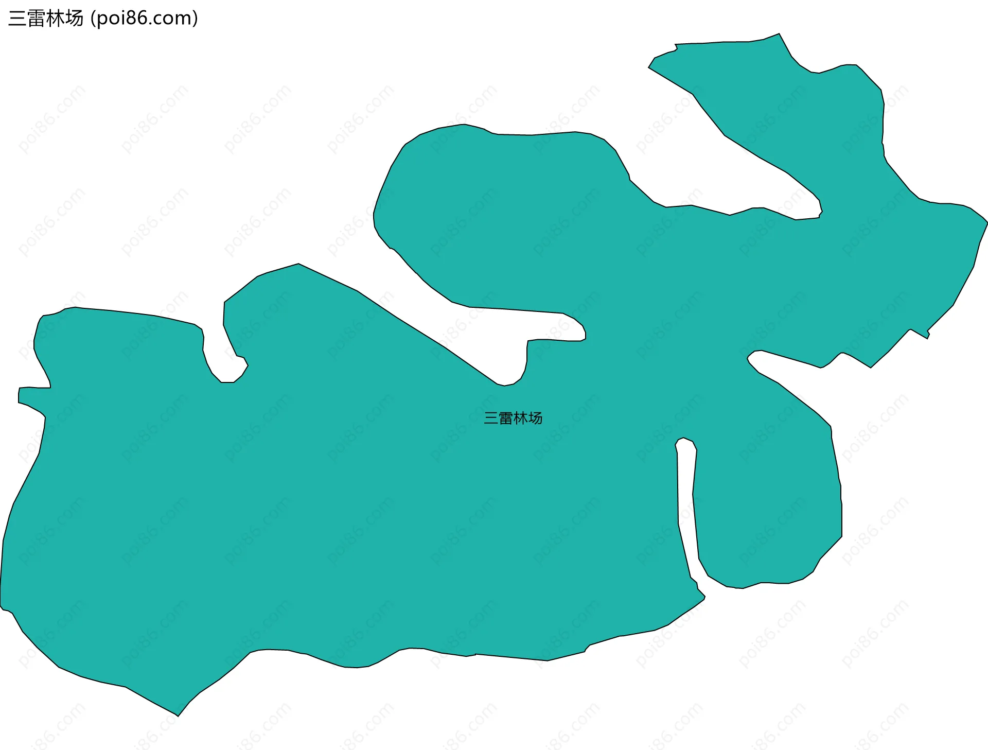 三雷林场边界地图