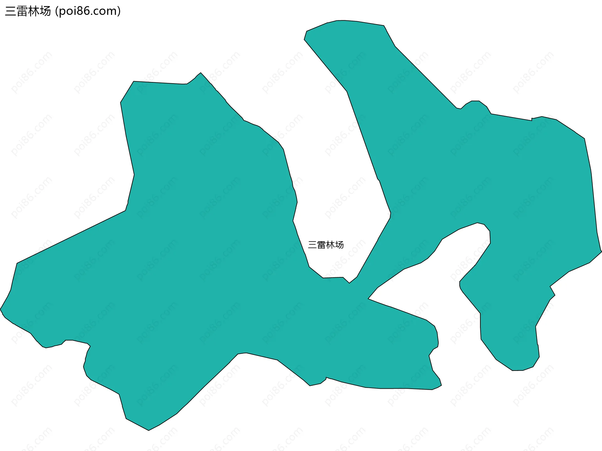 三雷林场边界地图