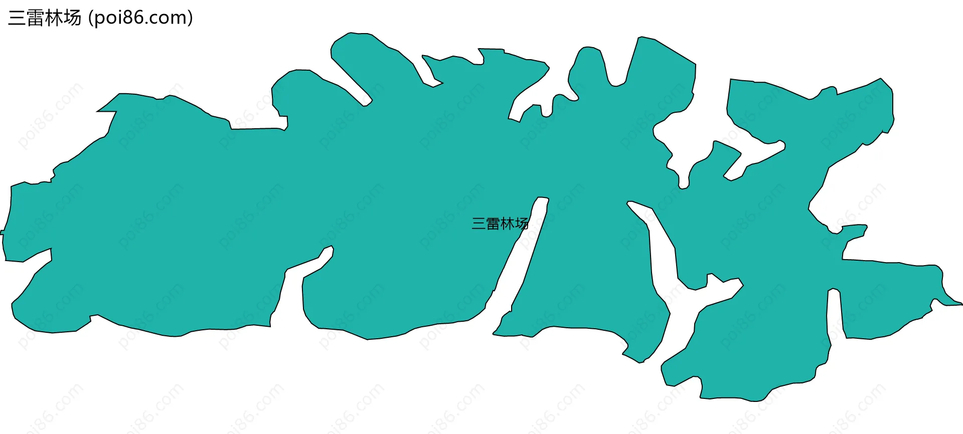 三雷林场边界地图