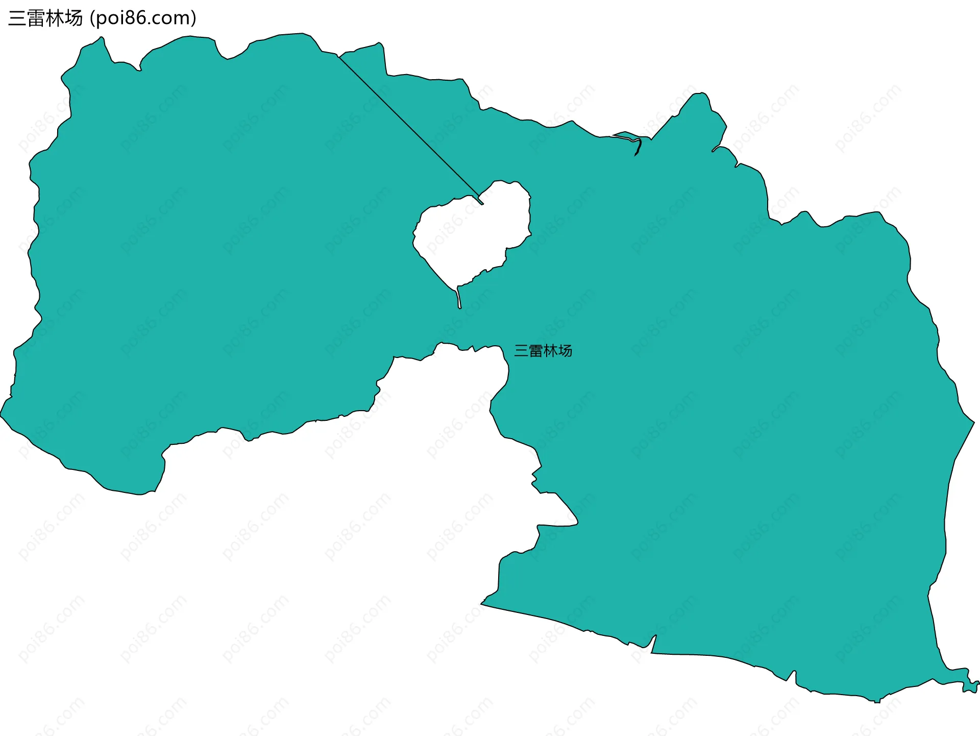 三雷林场边界地图