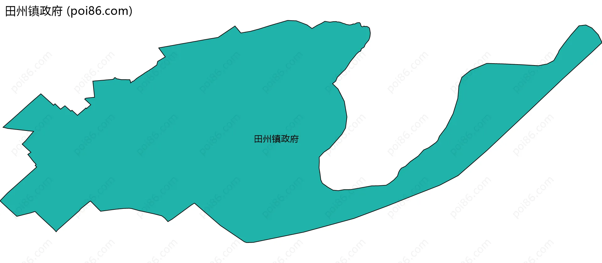 田州镇政府边界地图