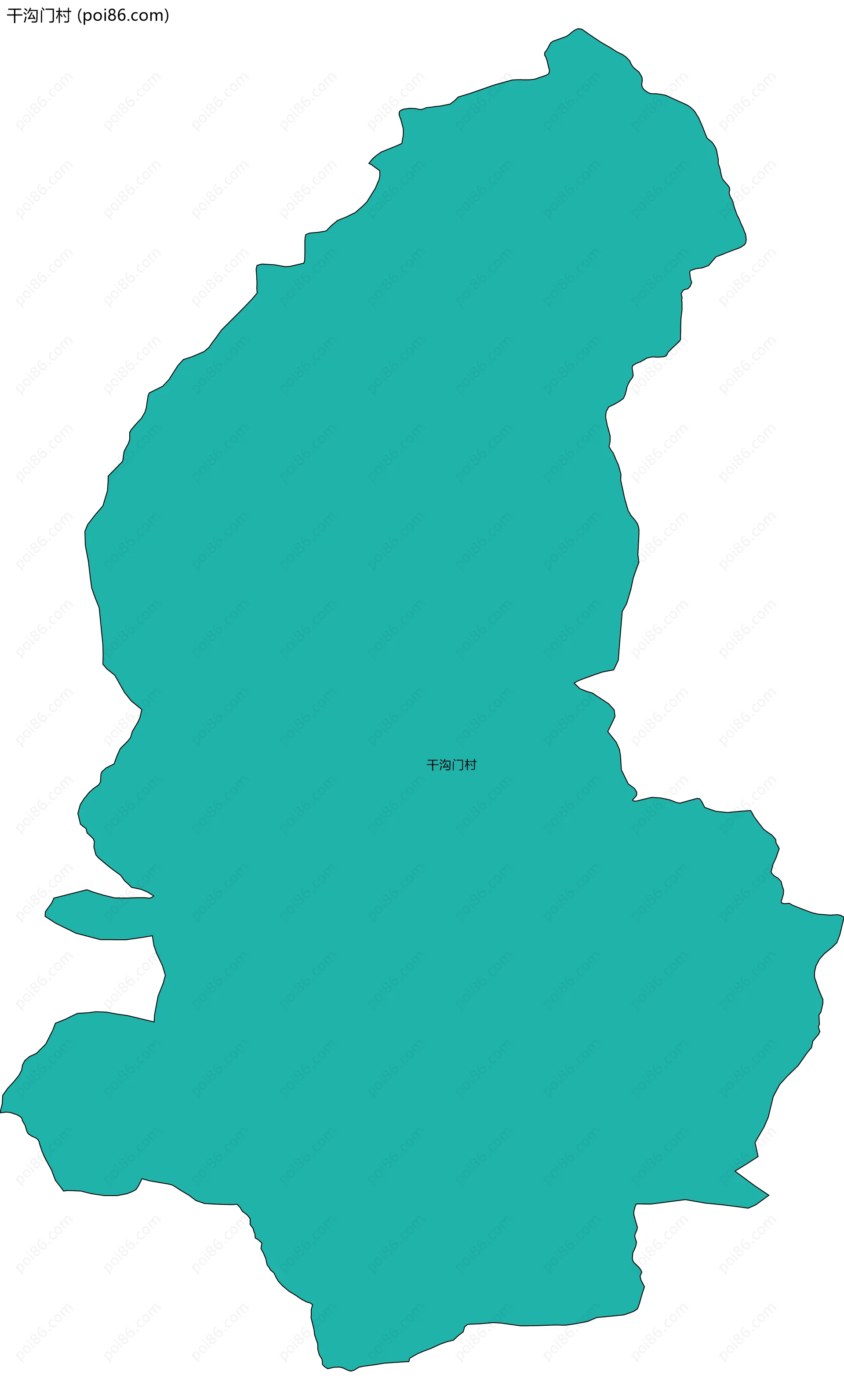 干沟门村边界地图