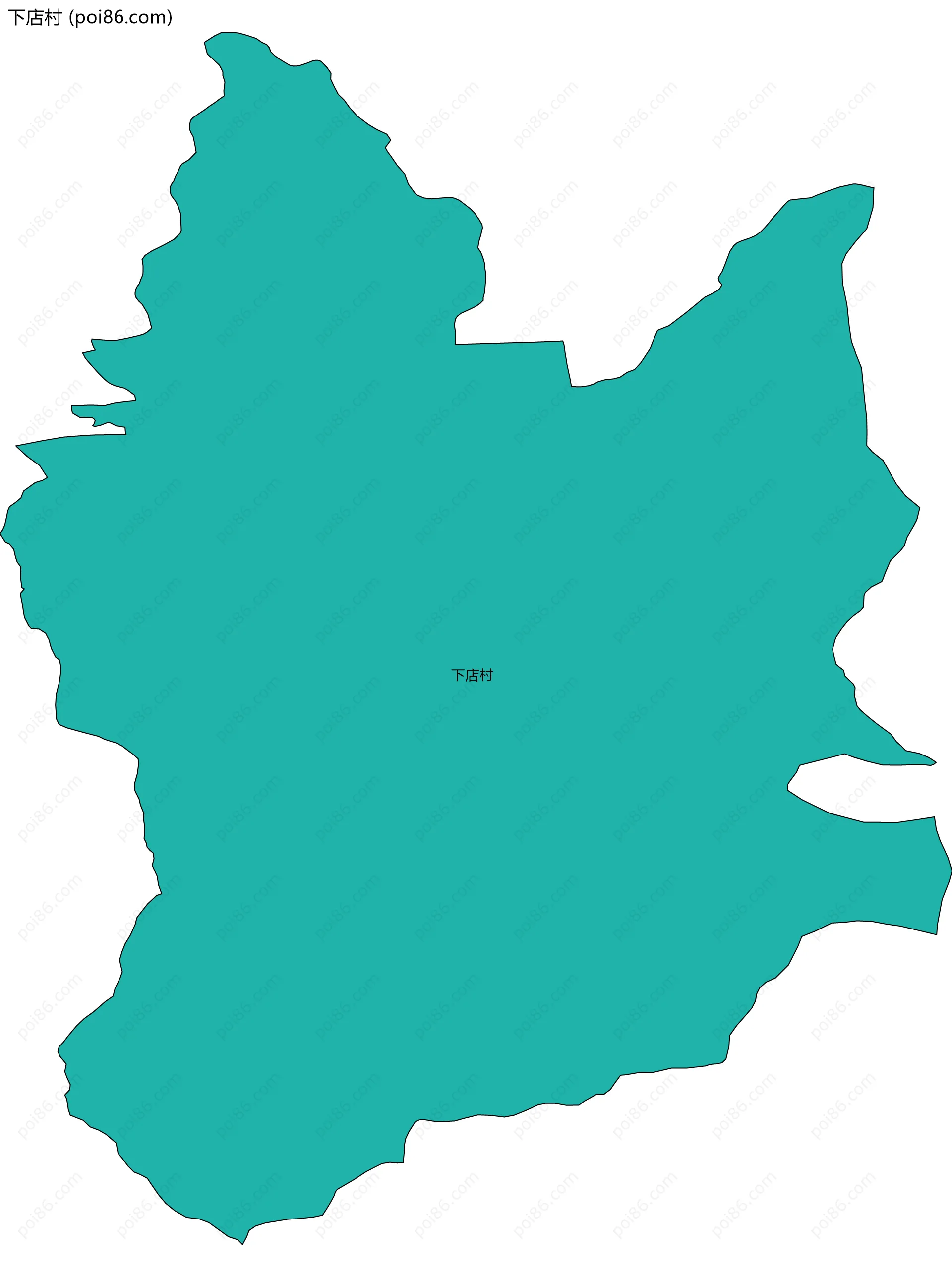 下店村边界地图