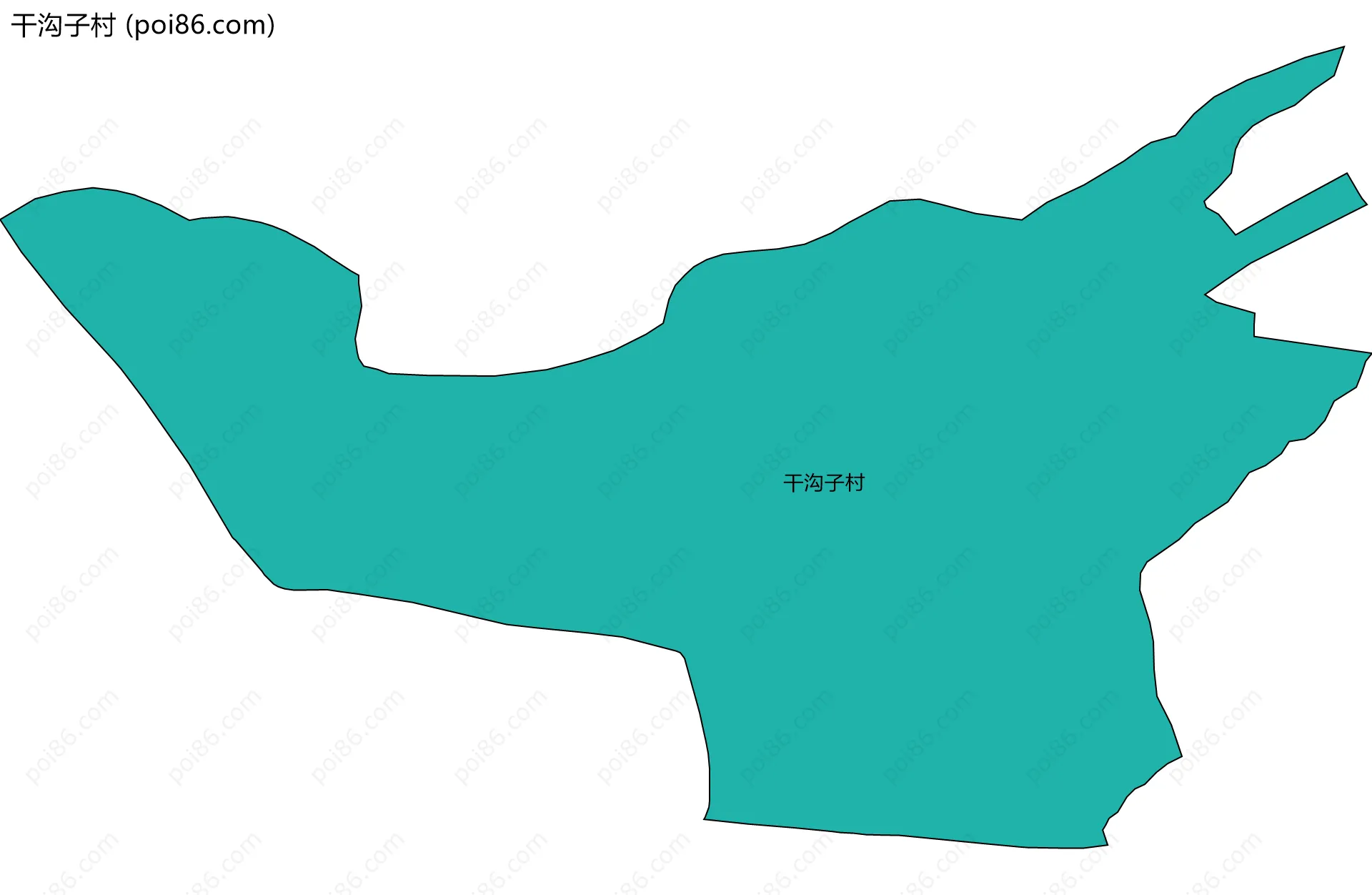 干沟子村边界地图