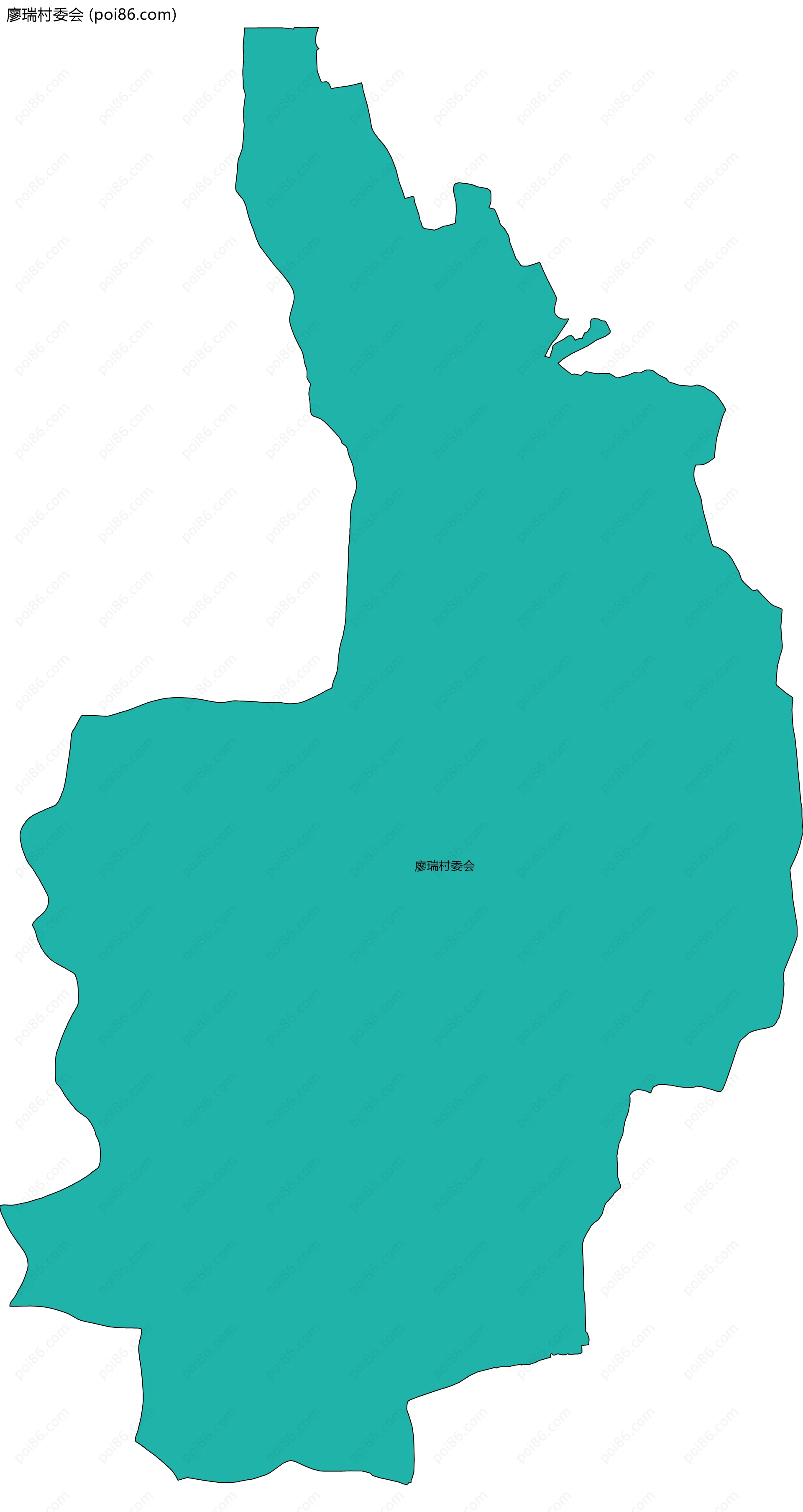 廖瑞村委会边界地图