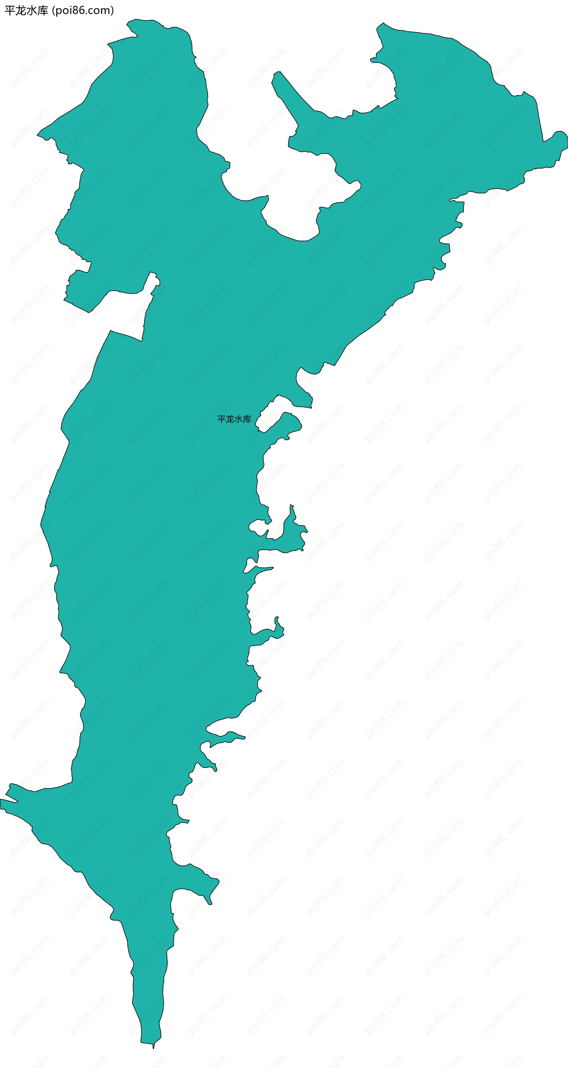 平龙水库边界地图