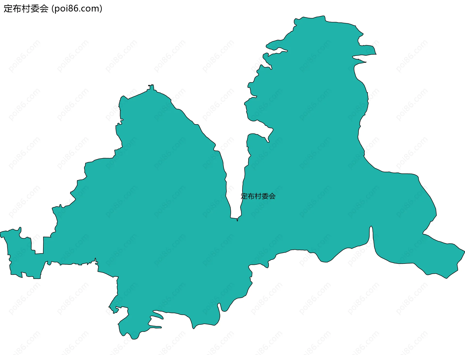 定布村委会边界地图