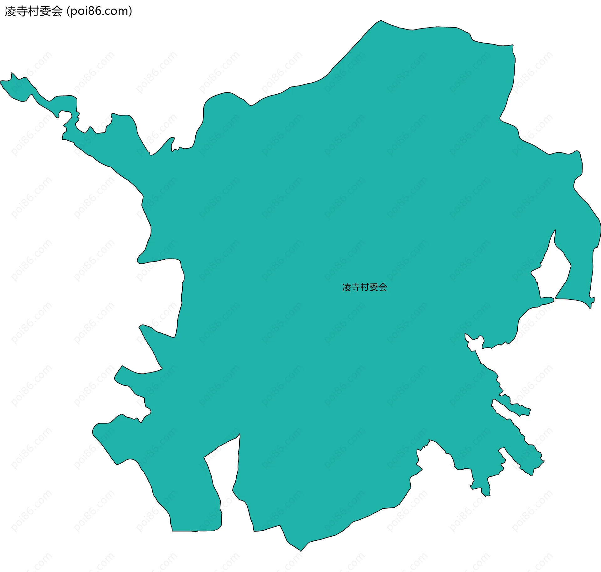 凌寺村委会边界地图
