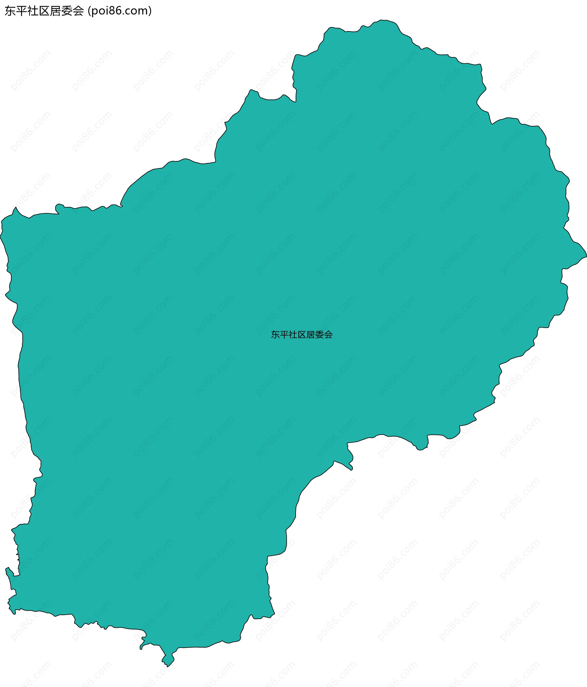 东平社区居委会边界地图