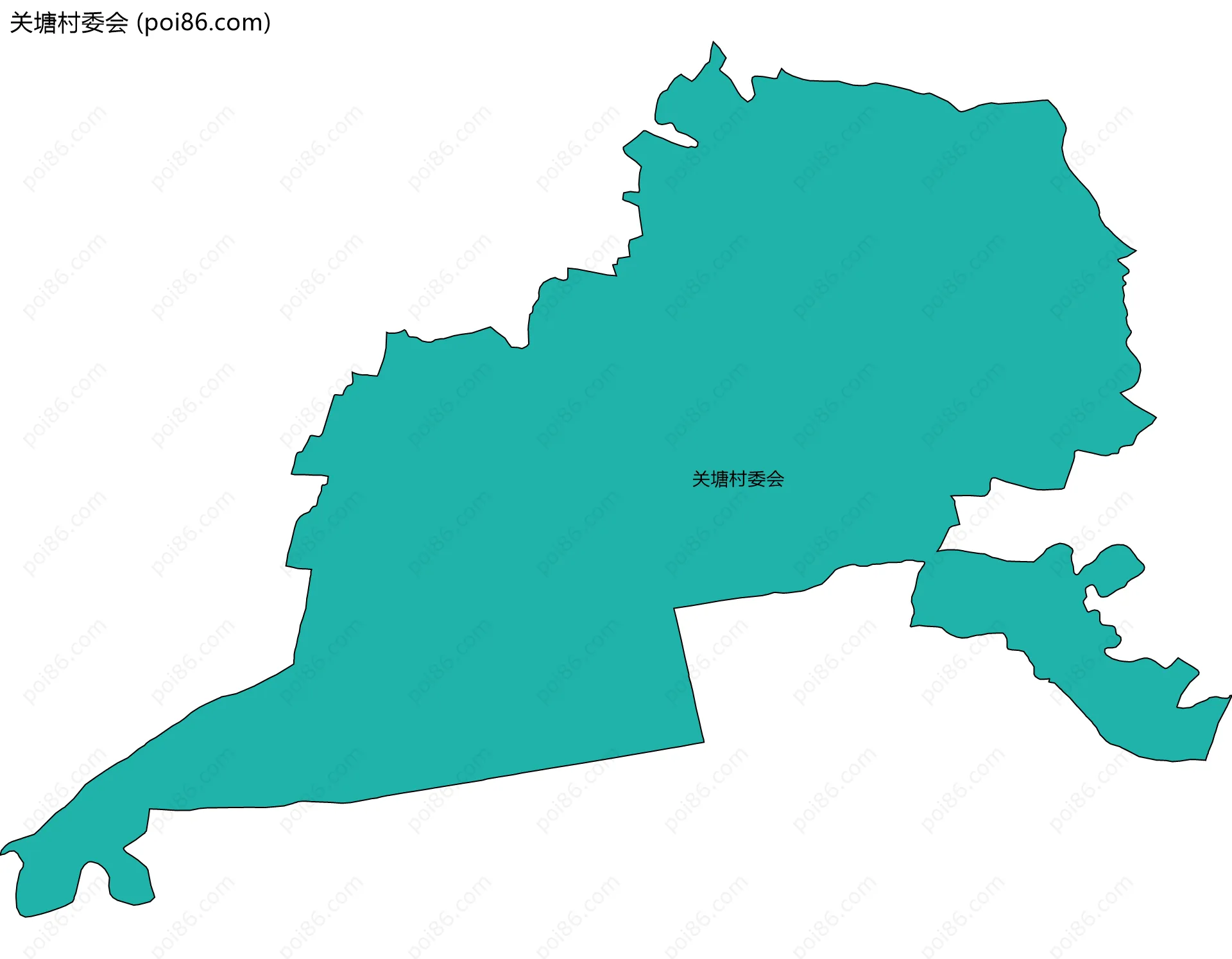 关塘村委会边界地图