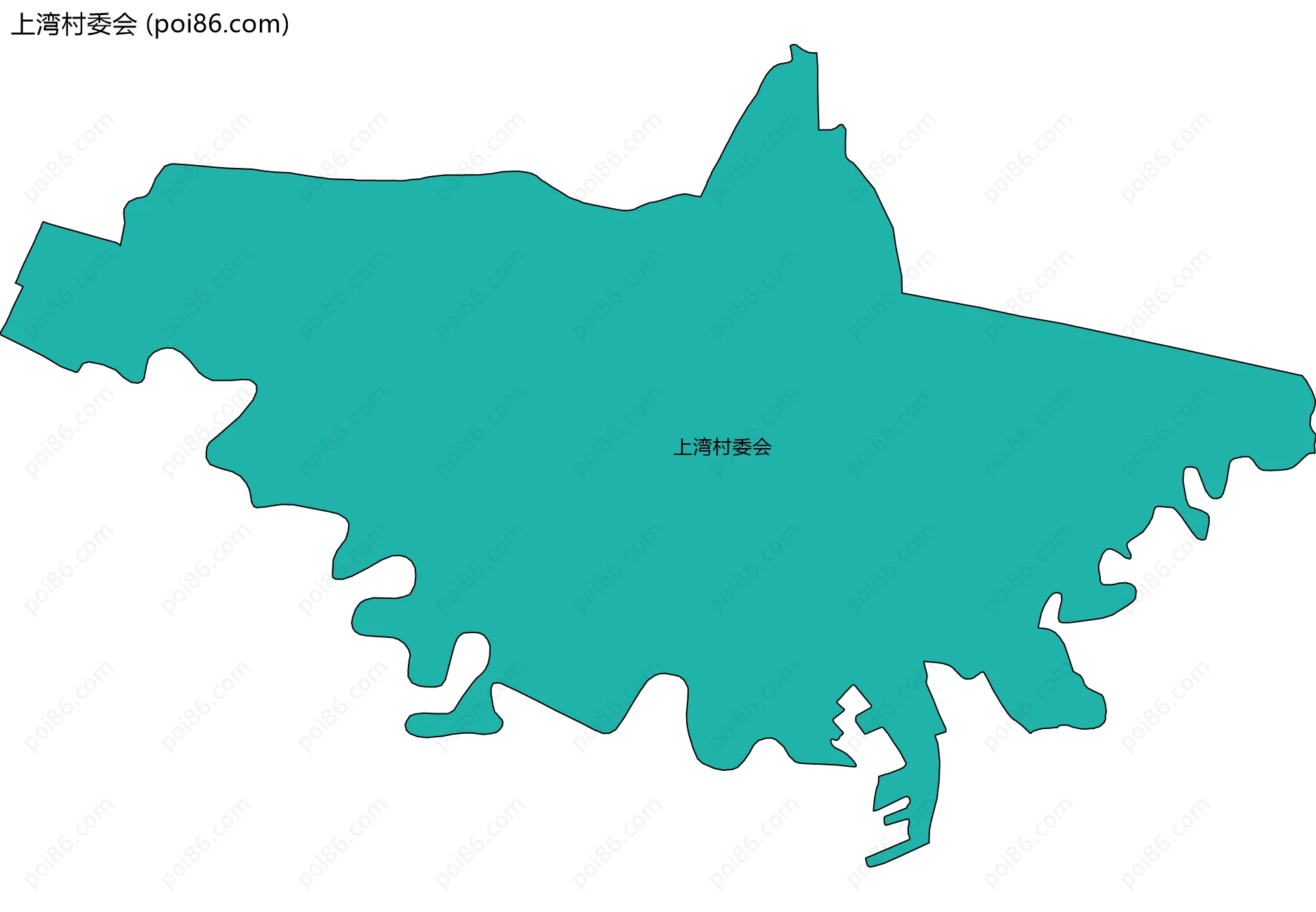 上湾村委会边界地图