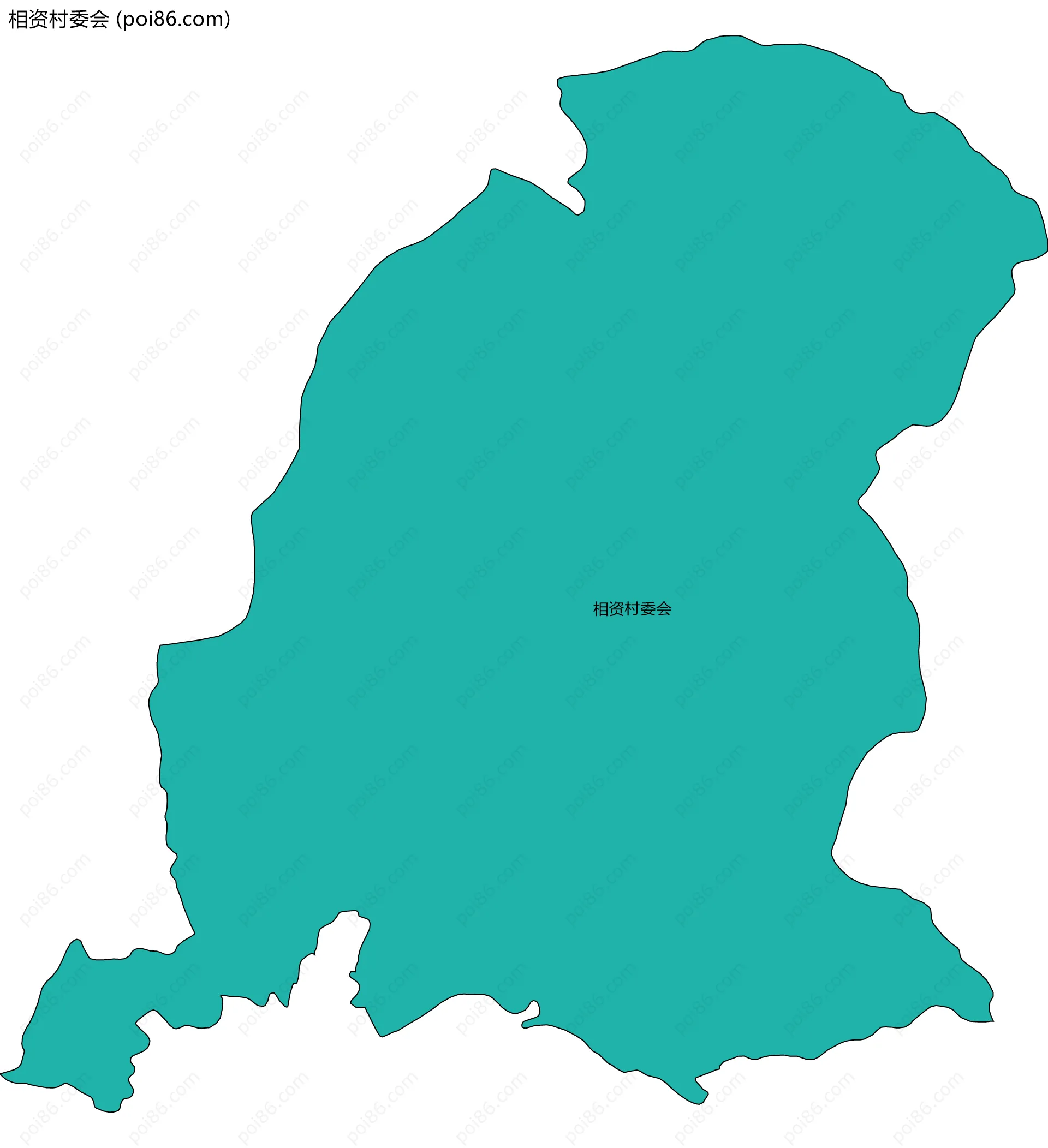 相资村委会边界地图