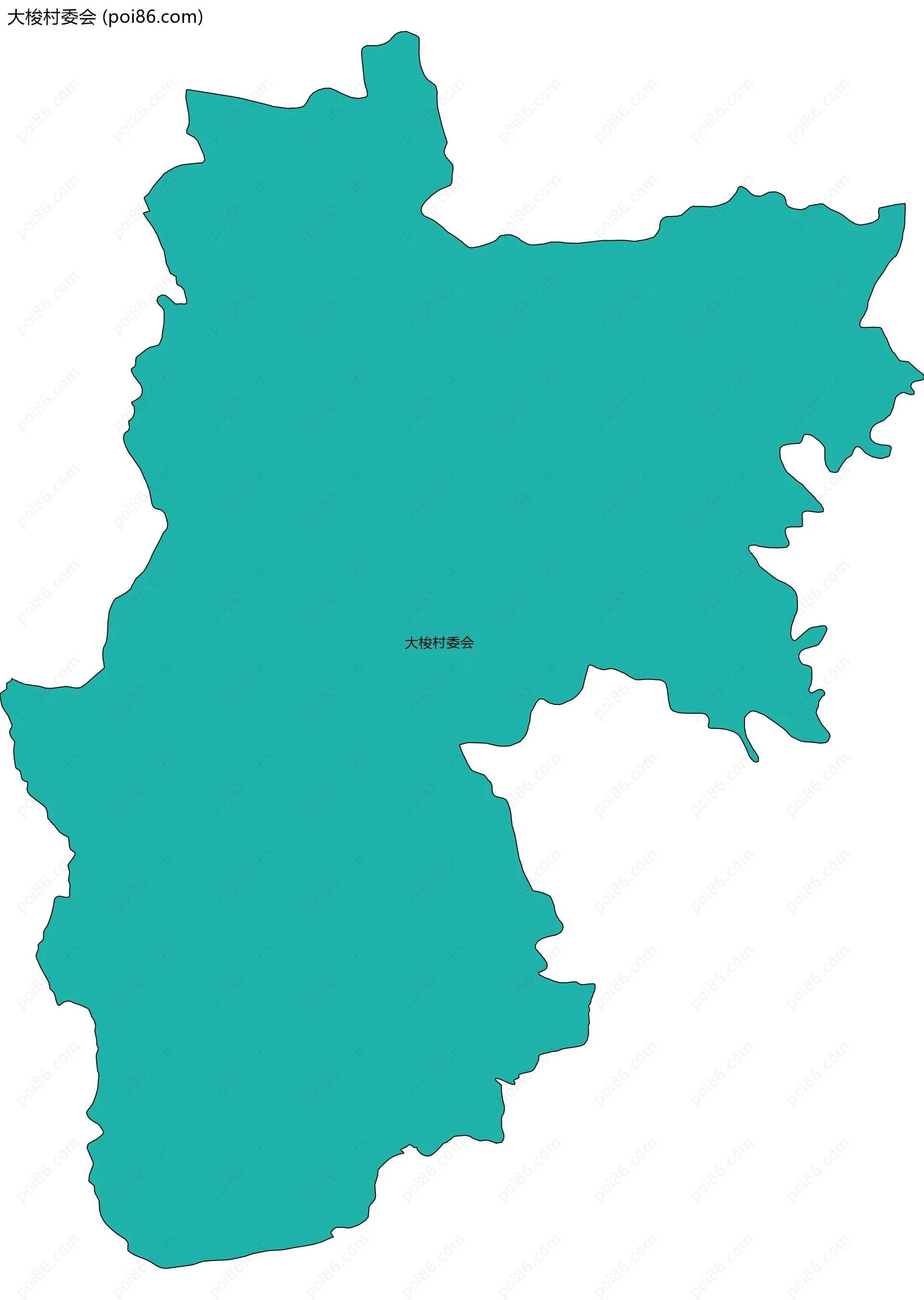 大梭村委会边界地图