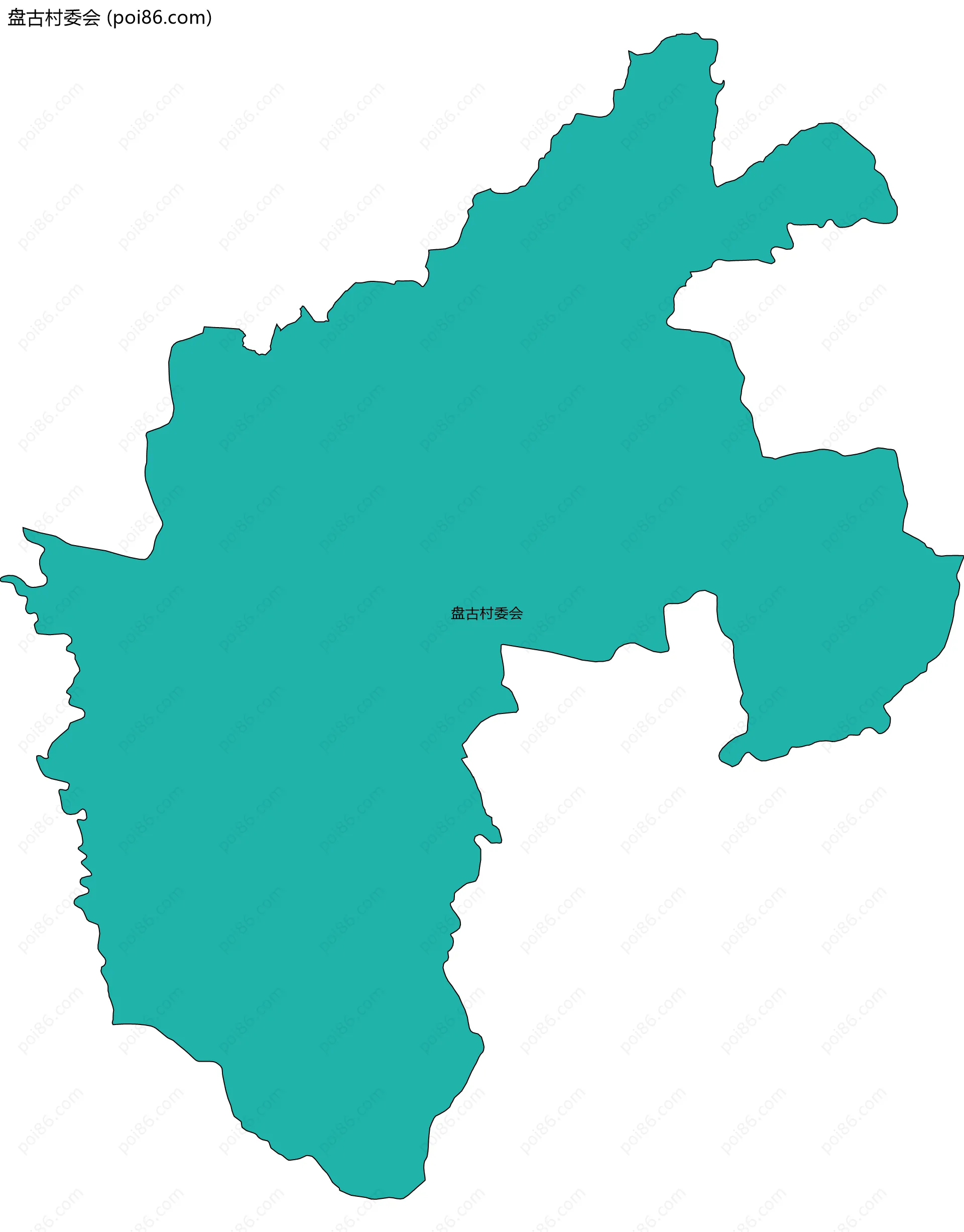 盘古村委会边界地图