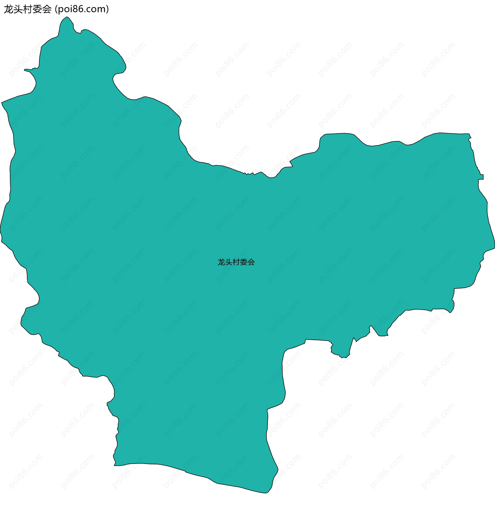 龙头村委会边界地图